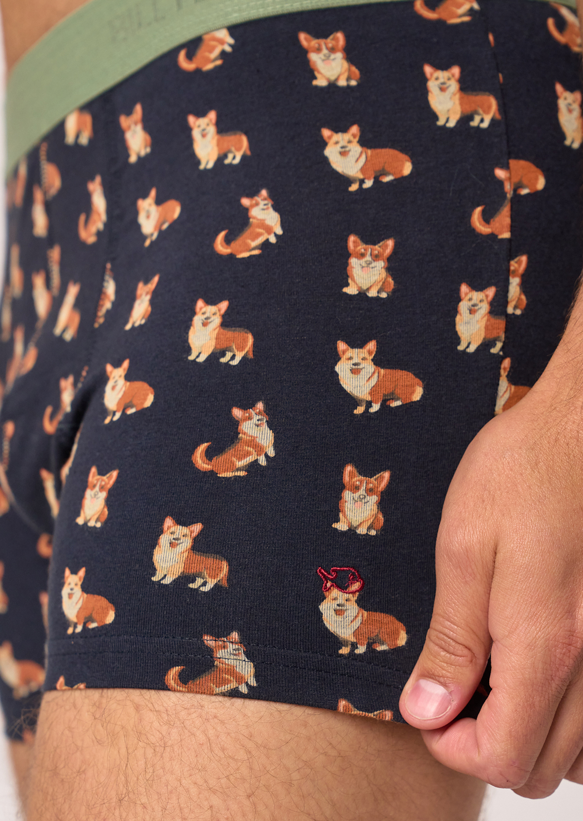 Boxer en coton biologique BILLYBELT Bleu