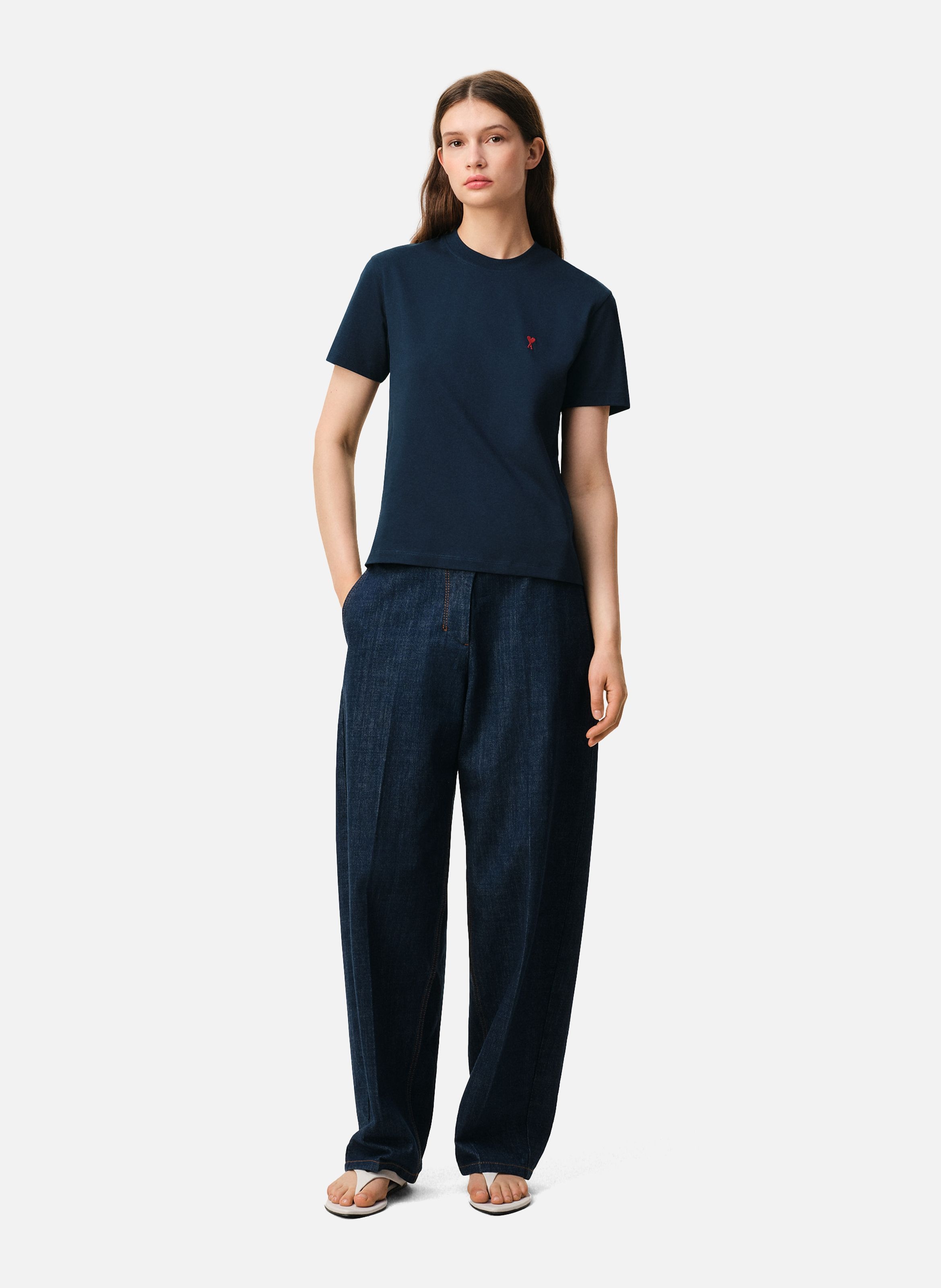 T-shirt Ami de Coeur Rouge unisexe AMI PARIS Bleu