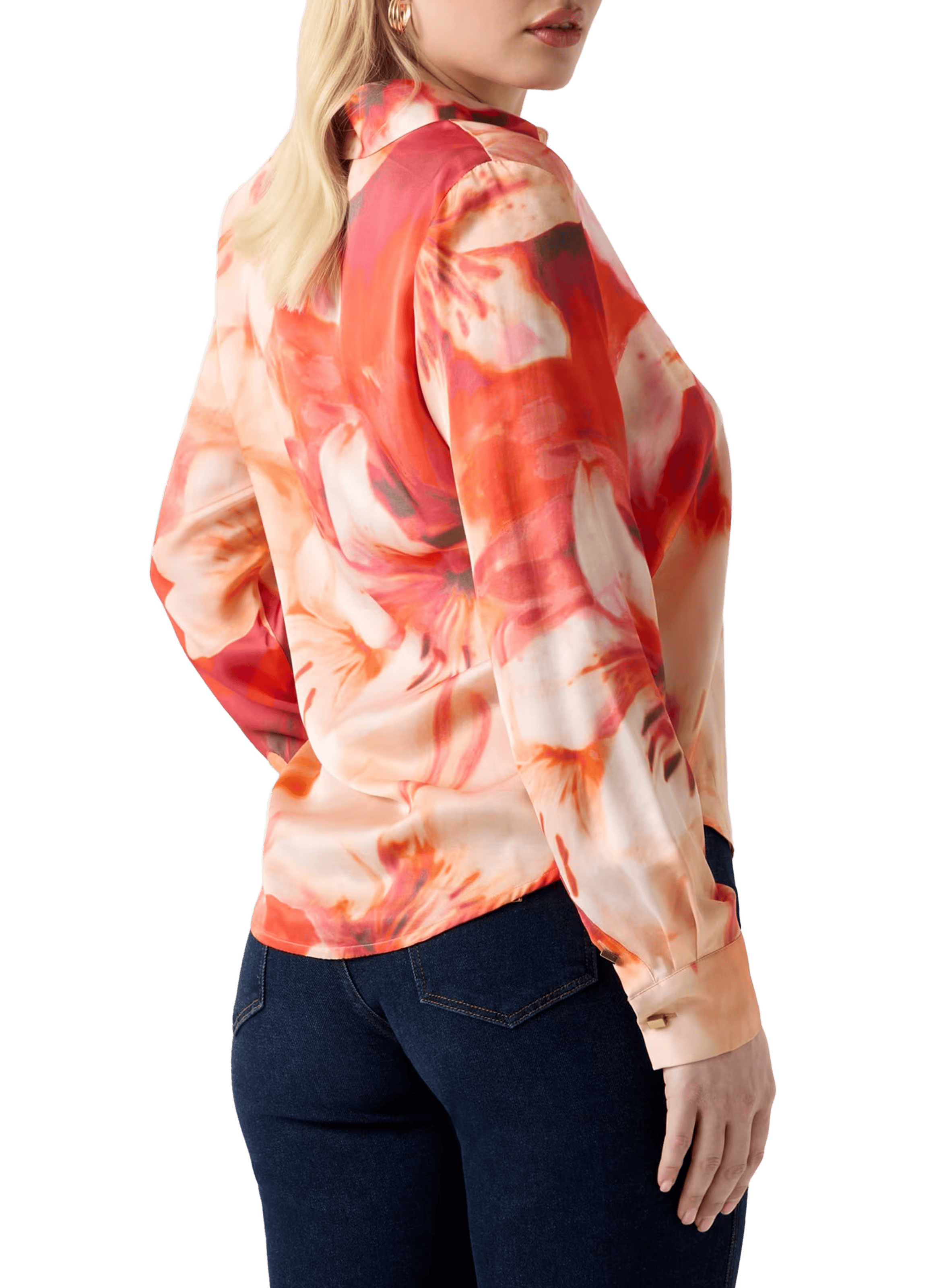 Printed Marciano long-sleeve shirt GUESS Pink