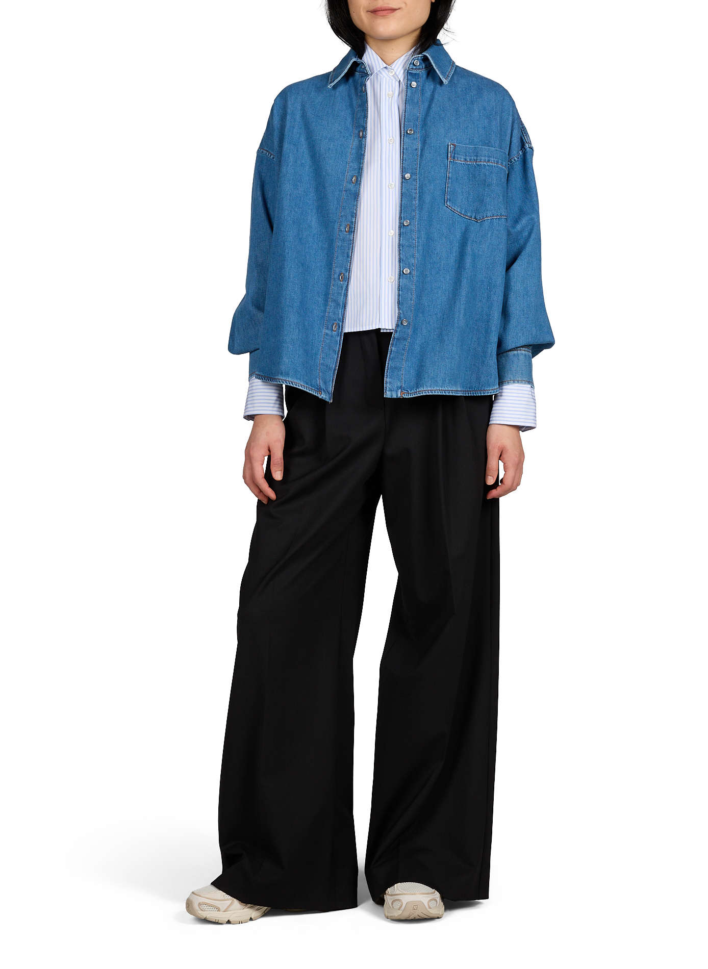 Pantalon droit uni MAX MARA WEEK END Noir