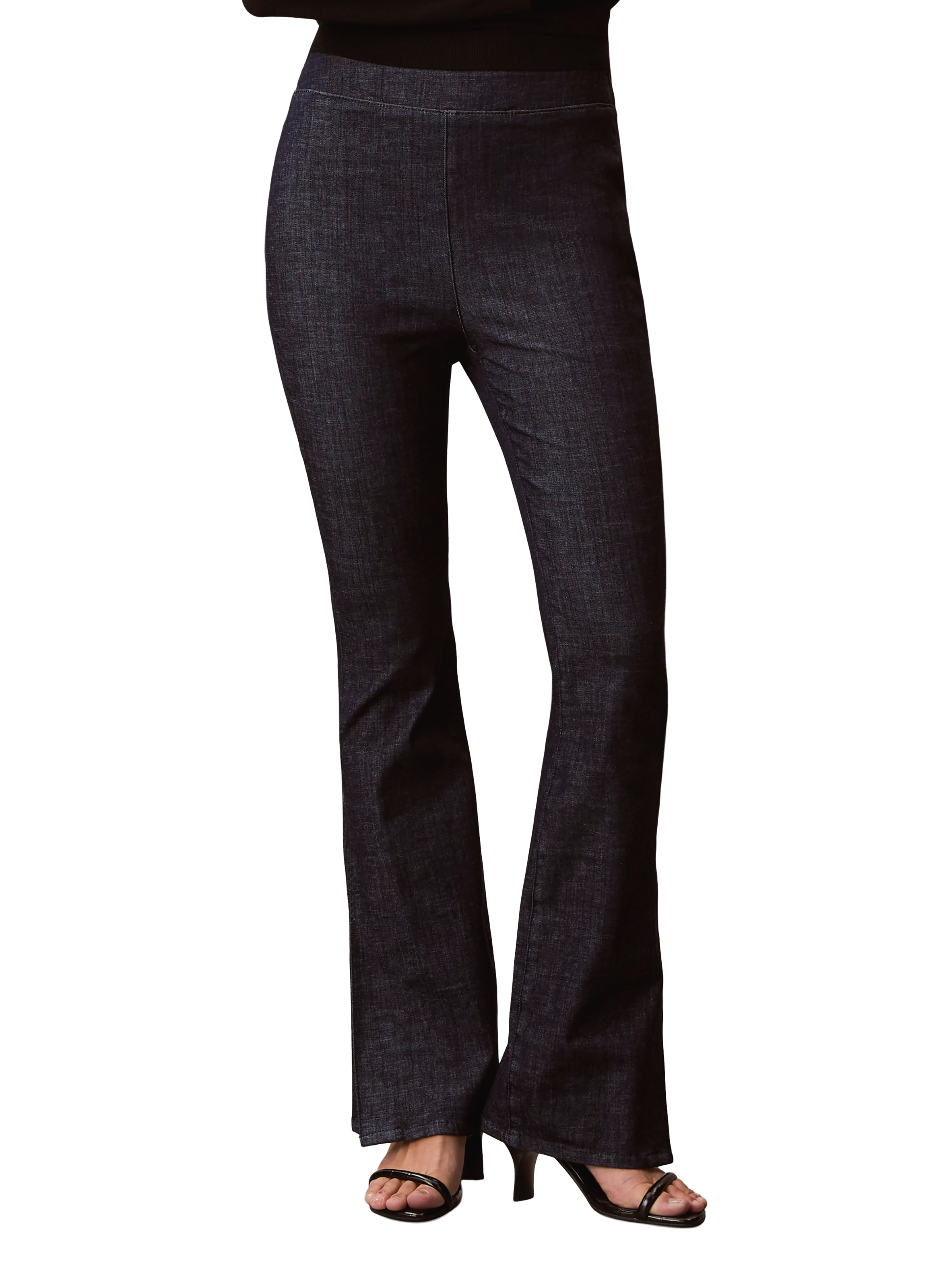 Flared jeans van gemengd katoen CALVIN KLEIN Blauw