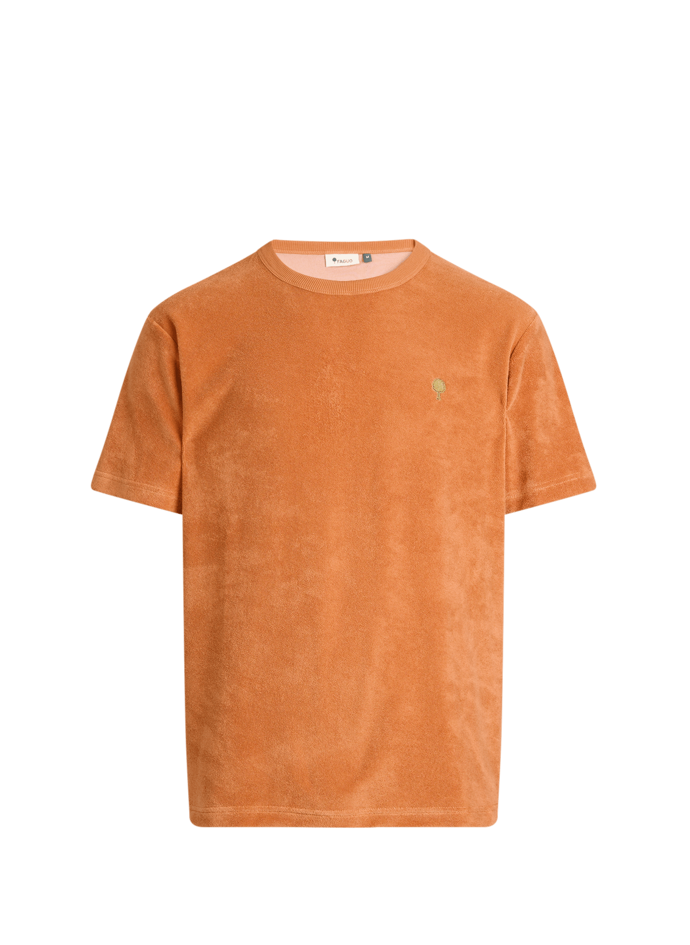 Tee-shirt droit en coton mélangé FAGUO Orange