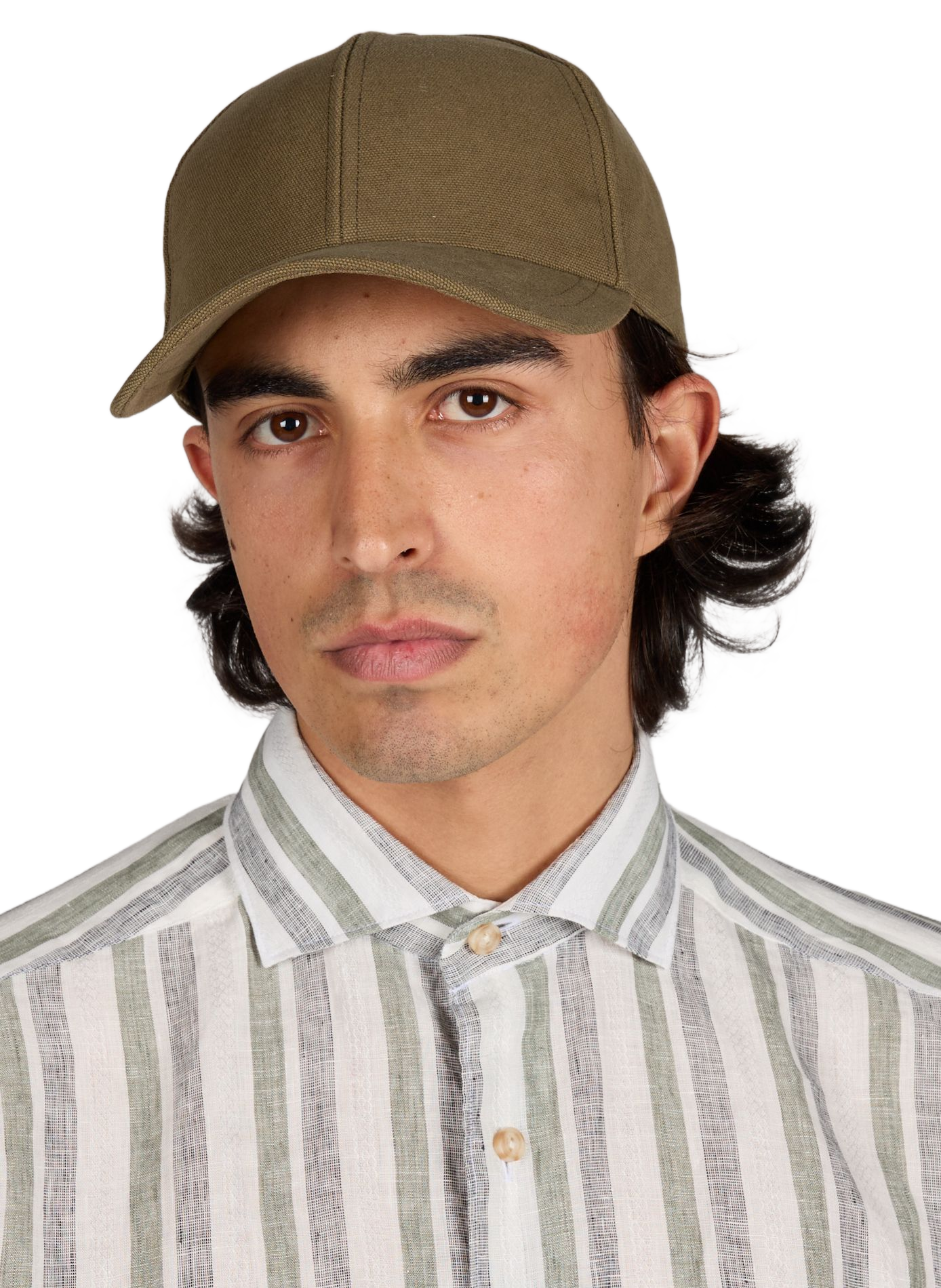 Casquette unie en coton LAFAURIE Kaki