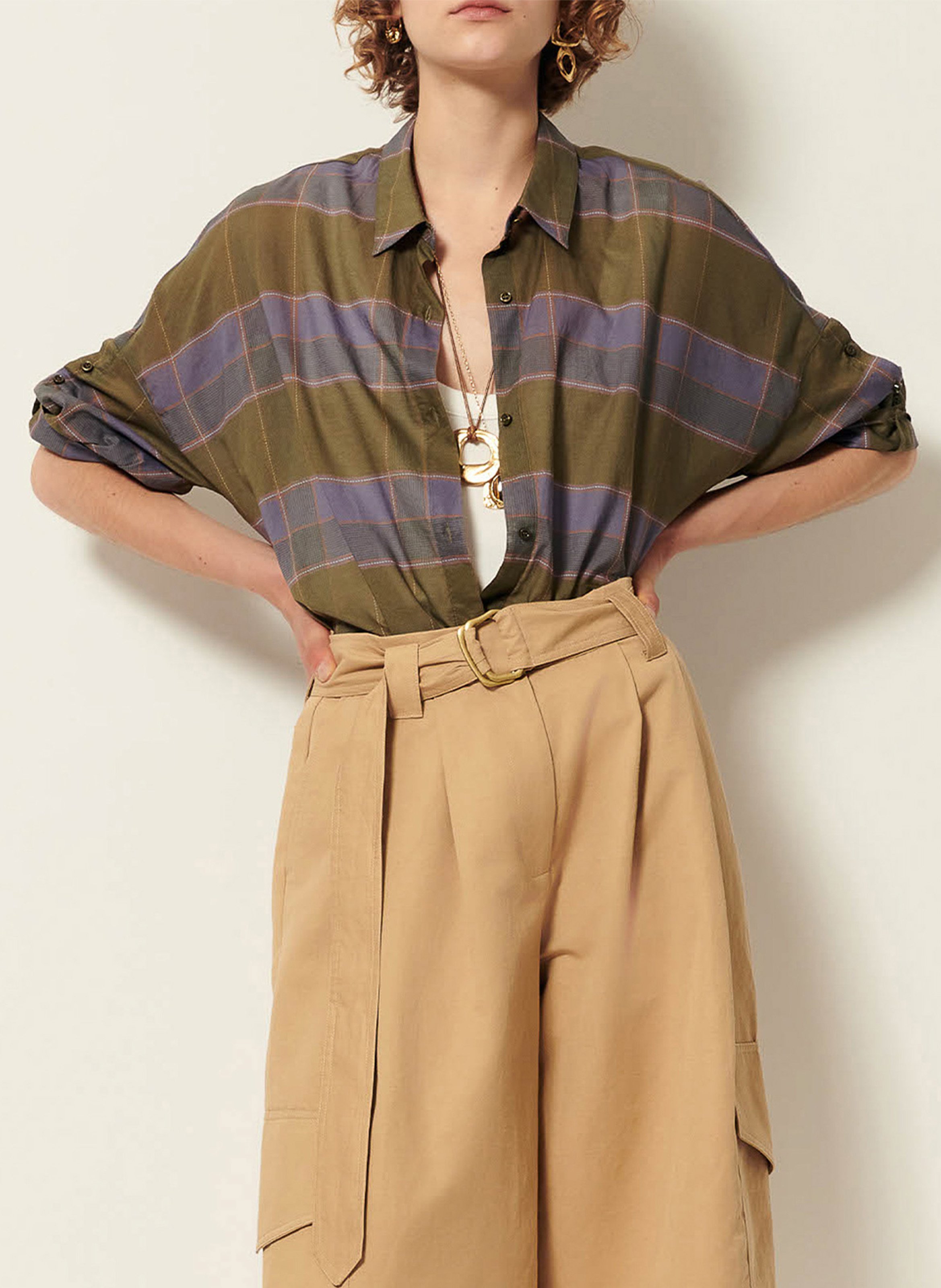 Chemise col classique en coton valea SESSUN Multicolore