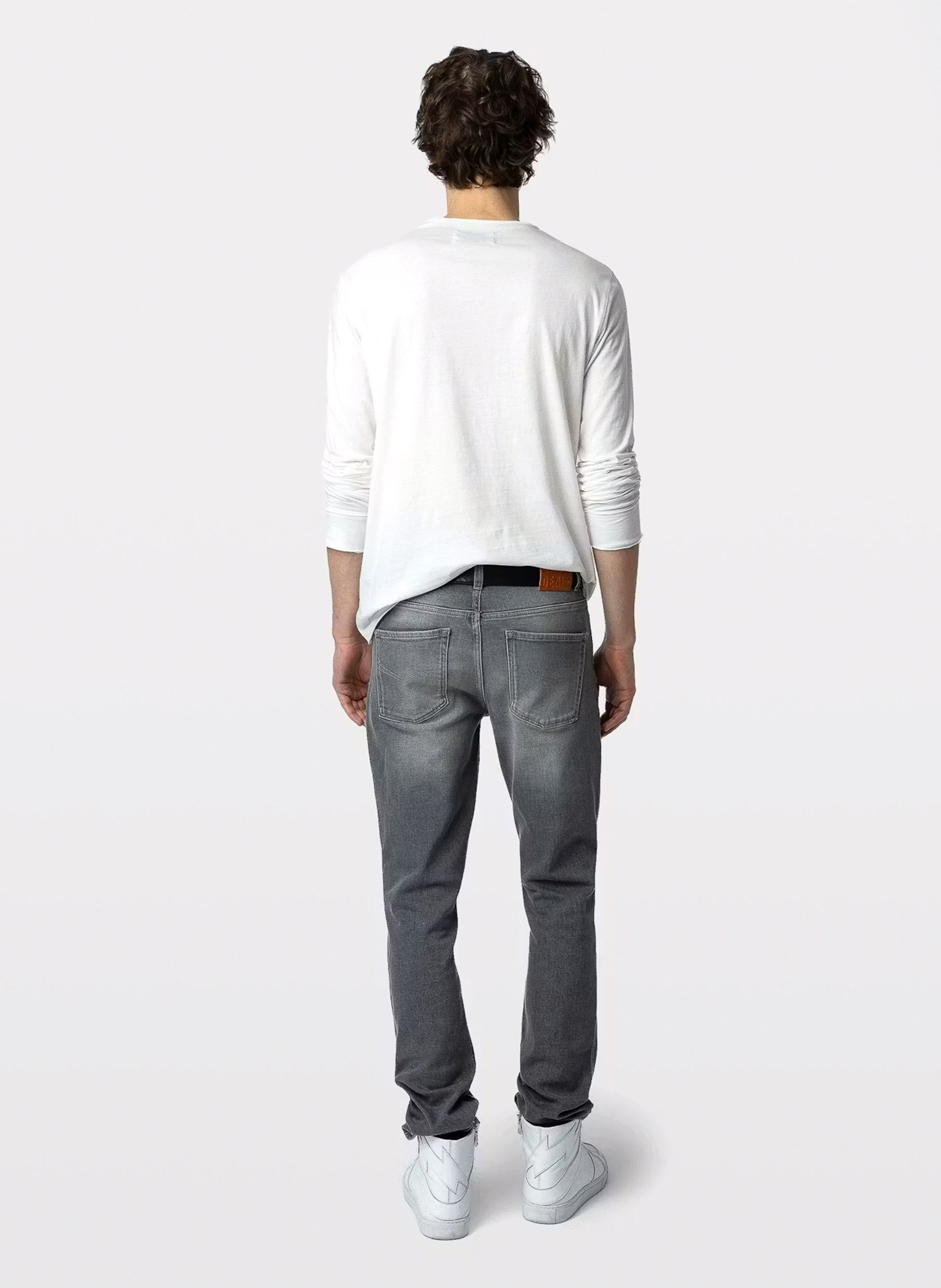 Tes-shirt droit en coton bio monastir ZADIG&VOLTAIRE Blanc