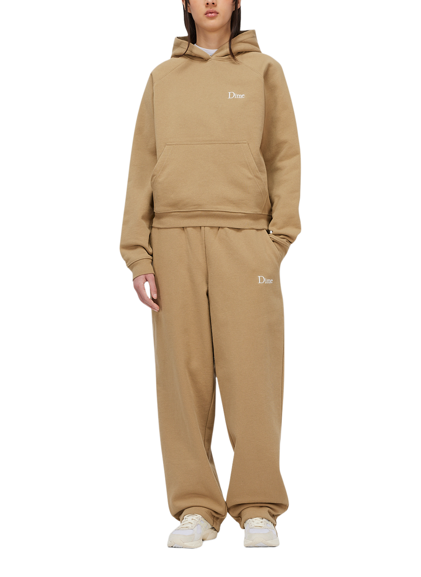 Cotton sweatshirt DIME Beige