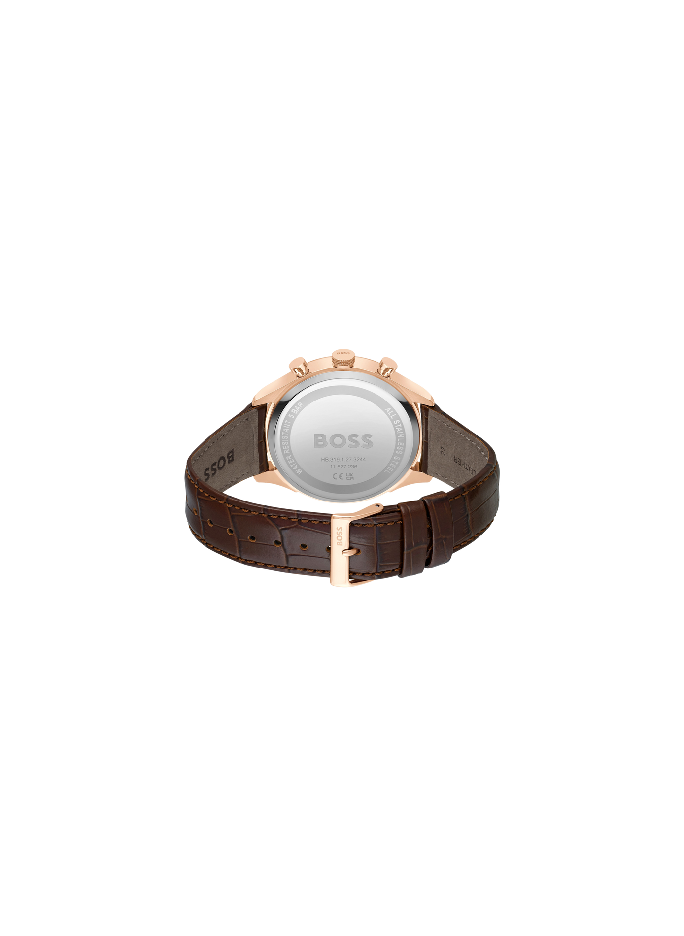 Quarz-Armbanduhr von Gregor aus Leder BOSS MONTRES Blau