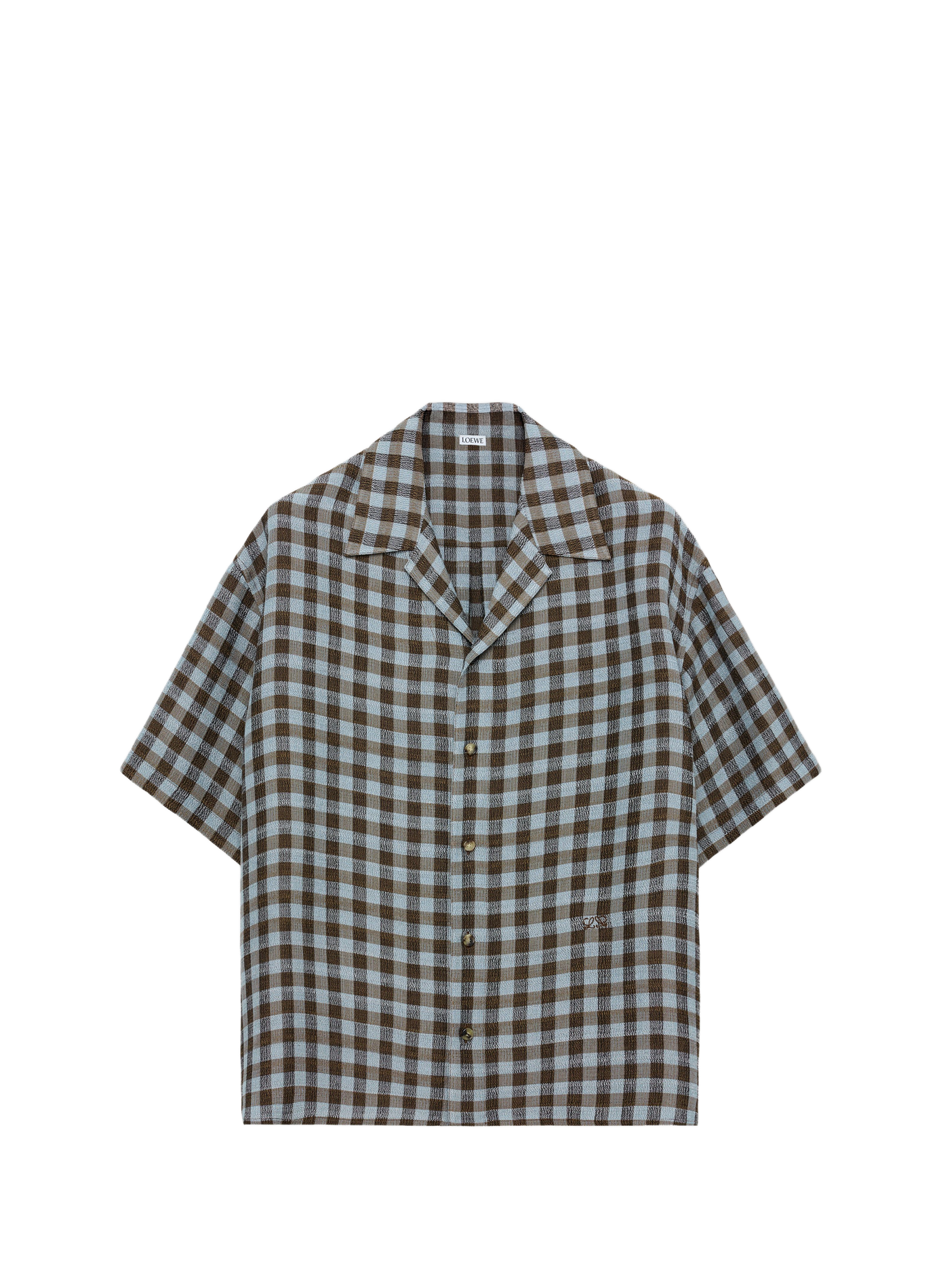 Camisa de cuadros de manga corta LOEWE Multicolor