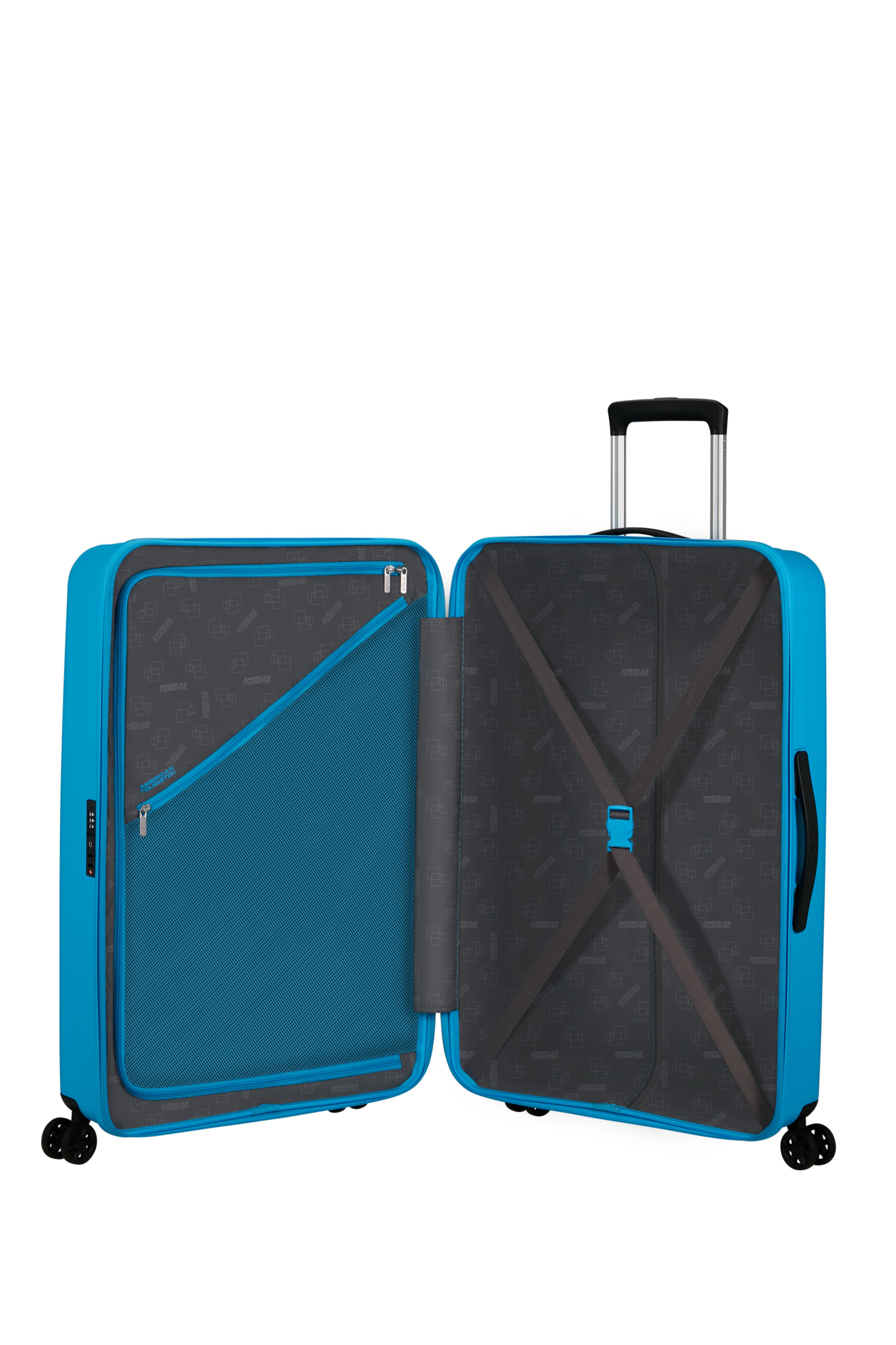 Rejoy valise 4 roues taille l AMERICAN TOURISTER Bleu