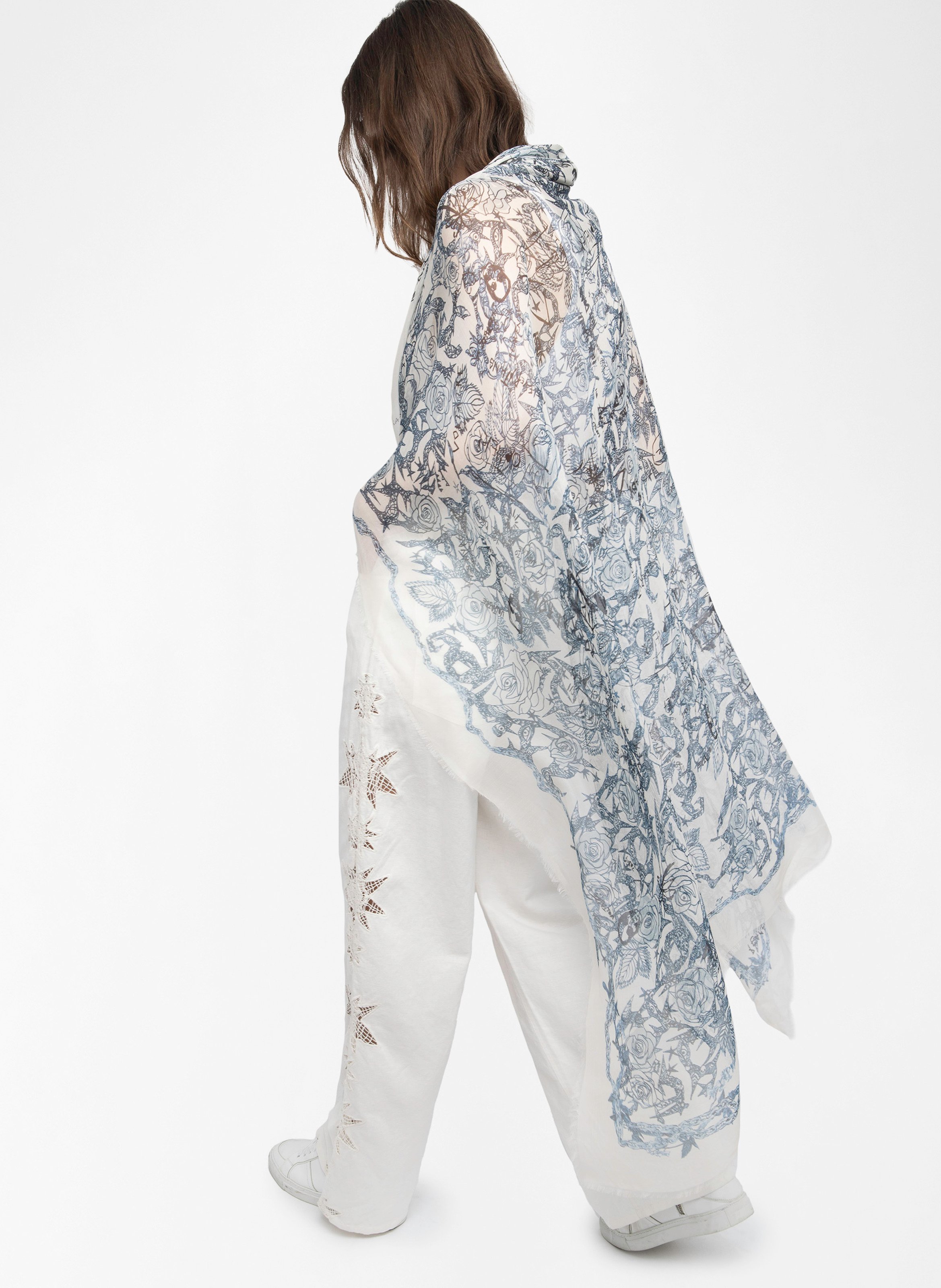 Foulard kerry ZADIG&VOLTAIRE Blanc