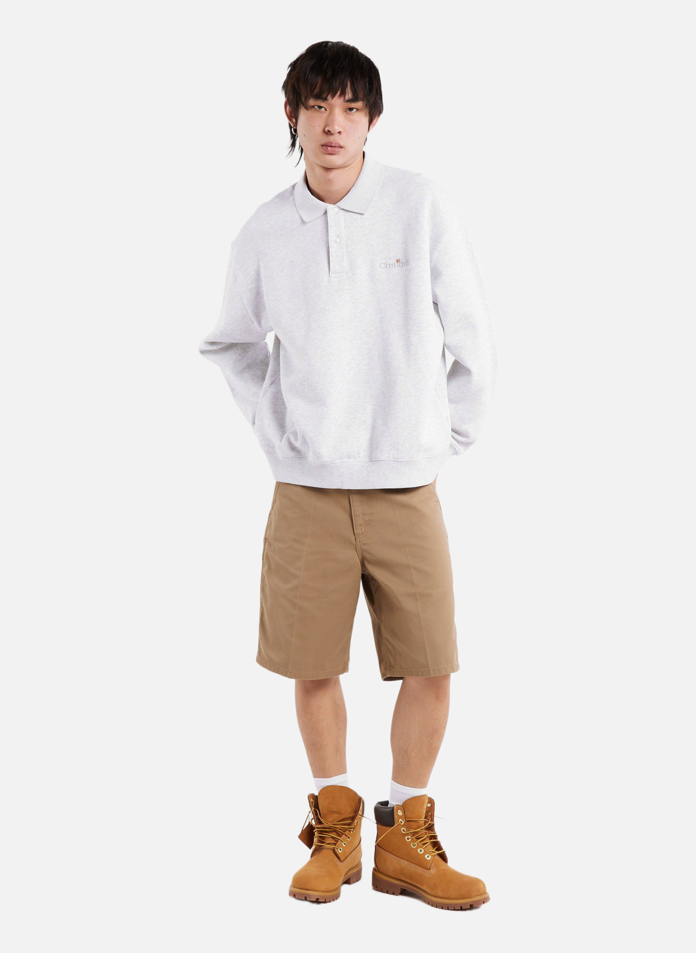 Sweatshirt wip label polo sweat CARHARTT WIP Gris