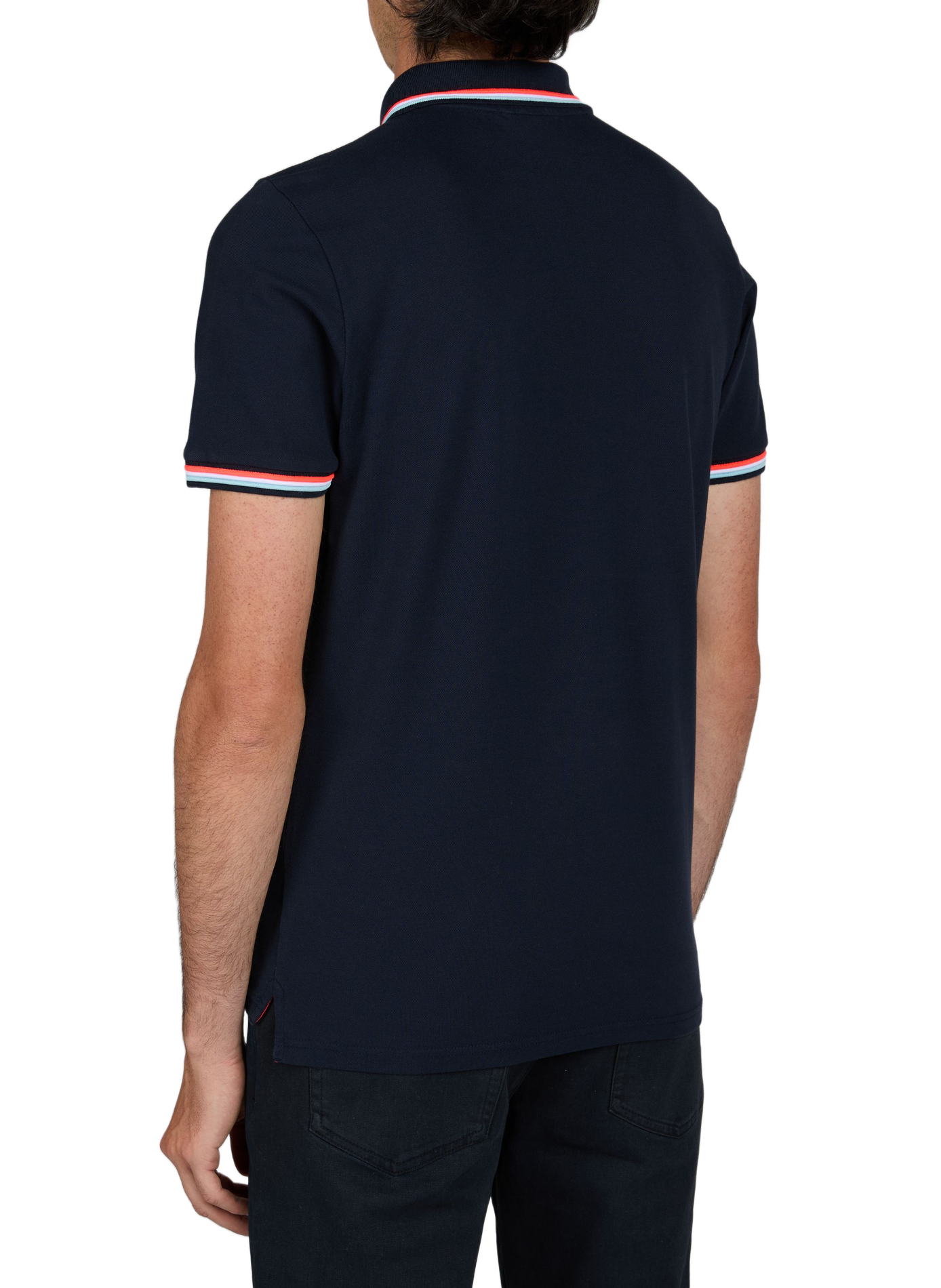 Cotton-blend polo shirt SUNDEK Blue