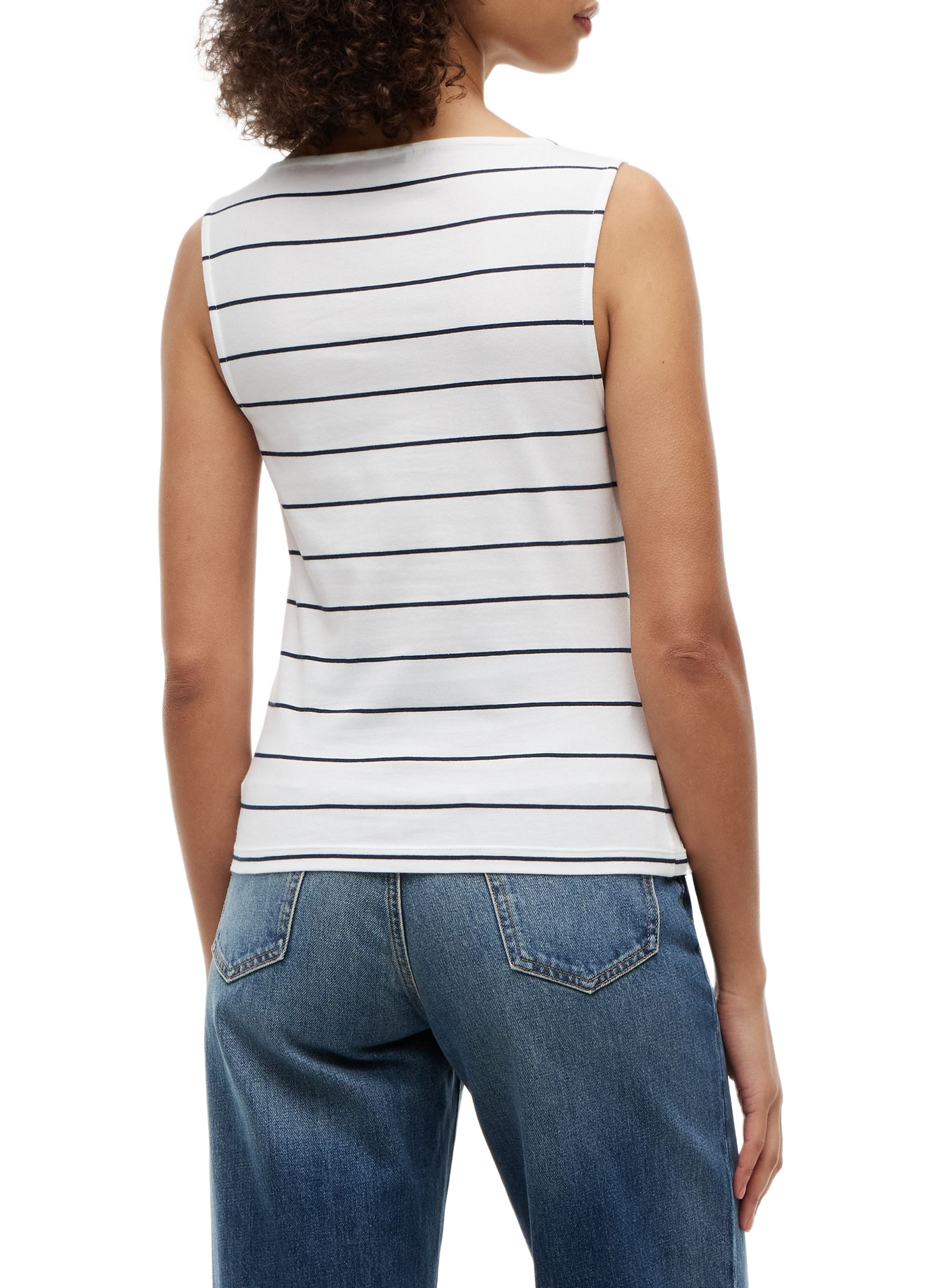 Round neck tank top in blended cotton TOMMY HILFIGER Multicolour