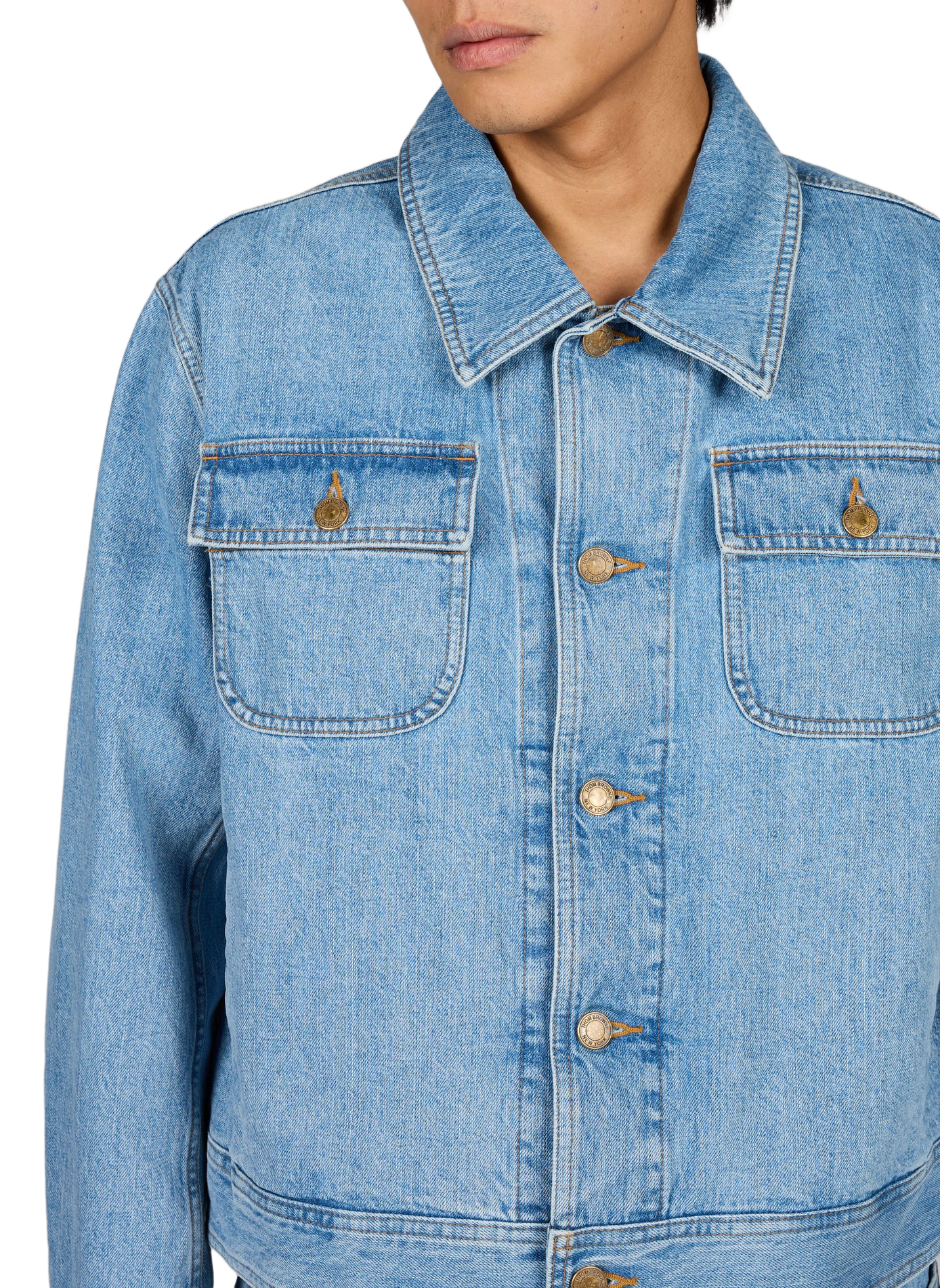 Denim jacket THOM BROWNE Blue
