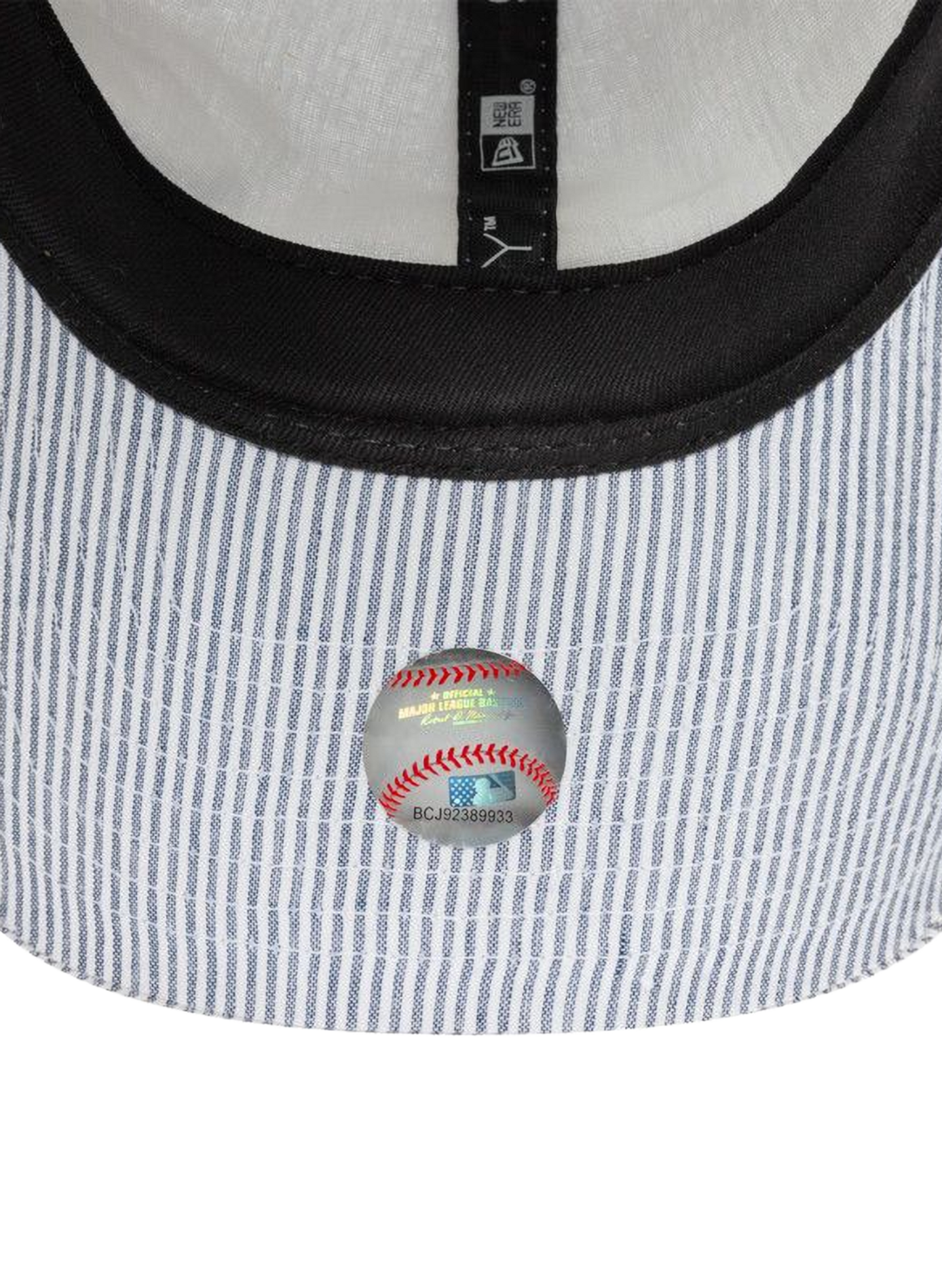Striped cap with embroidered logo NEW ERA Blue