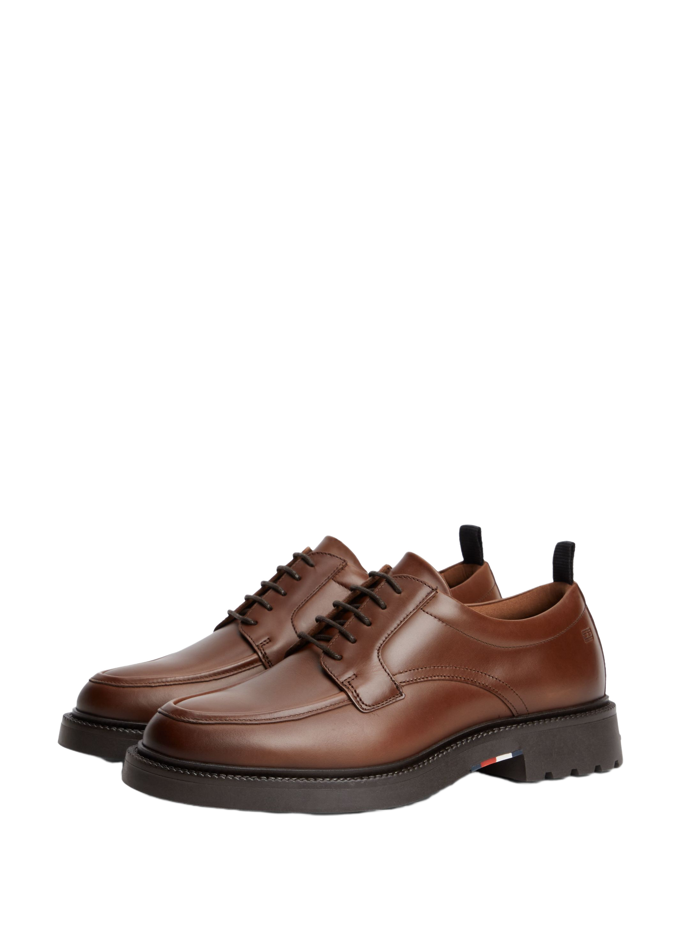 Rindsleder Derbys TOMMY HILFIGER Braun