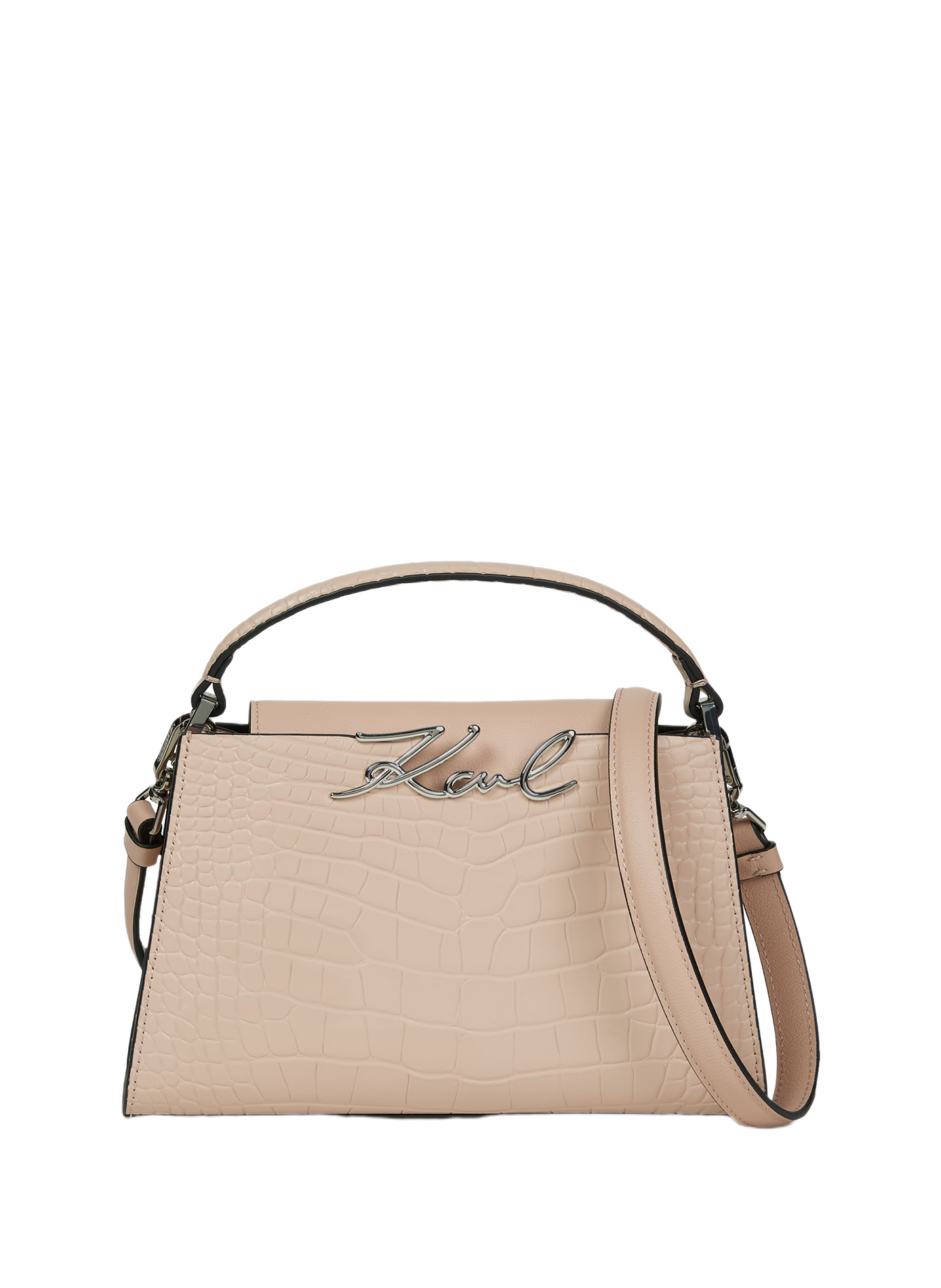 Shoulder bag K/Signature mini KARL LAGERFELD Pink