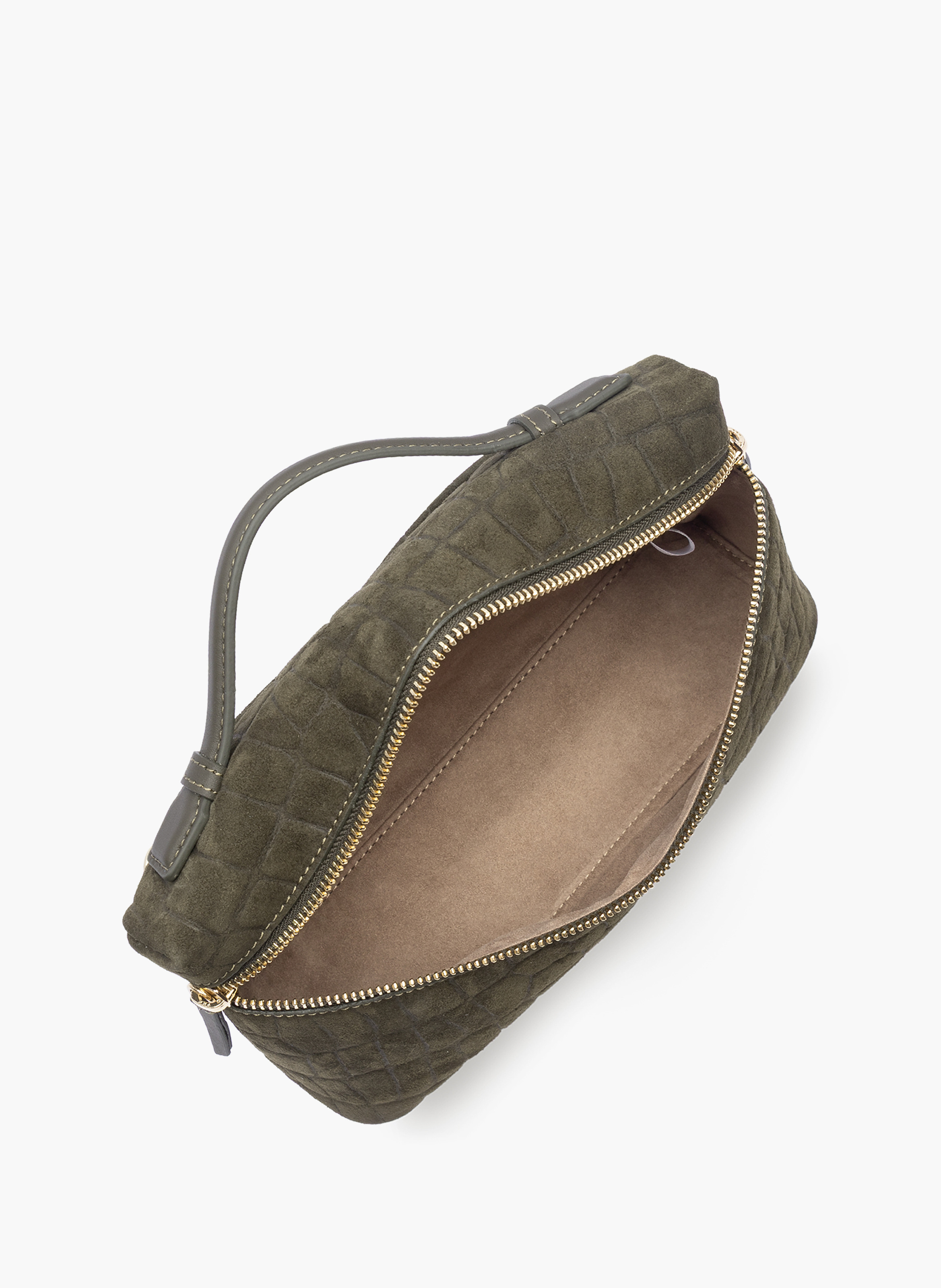 Sac boite - suède exo | Kaki LANCASTER Femme