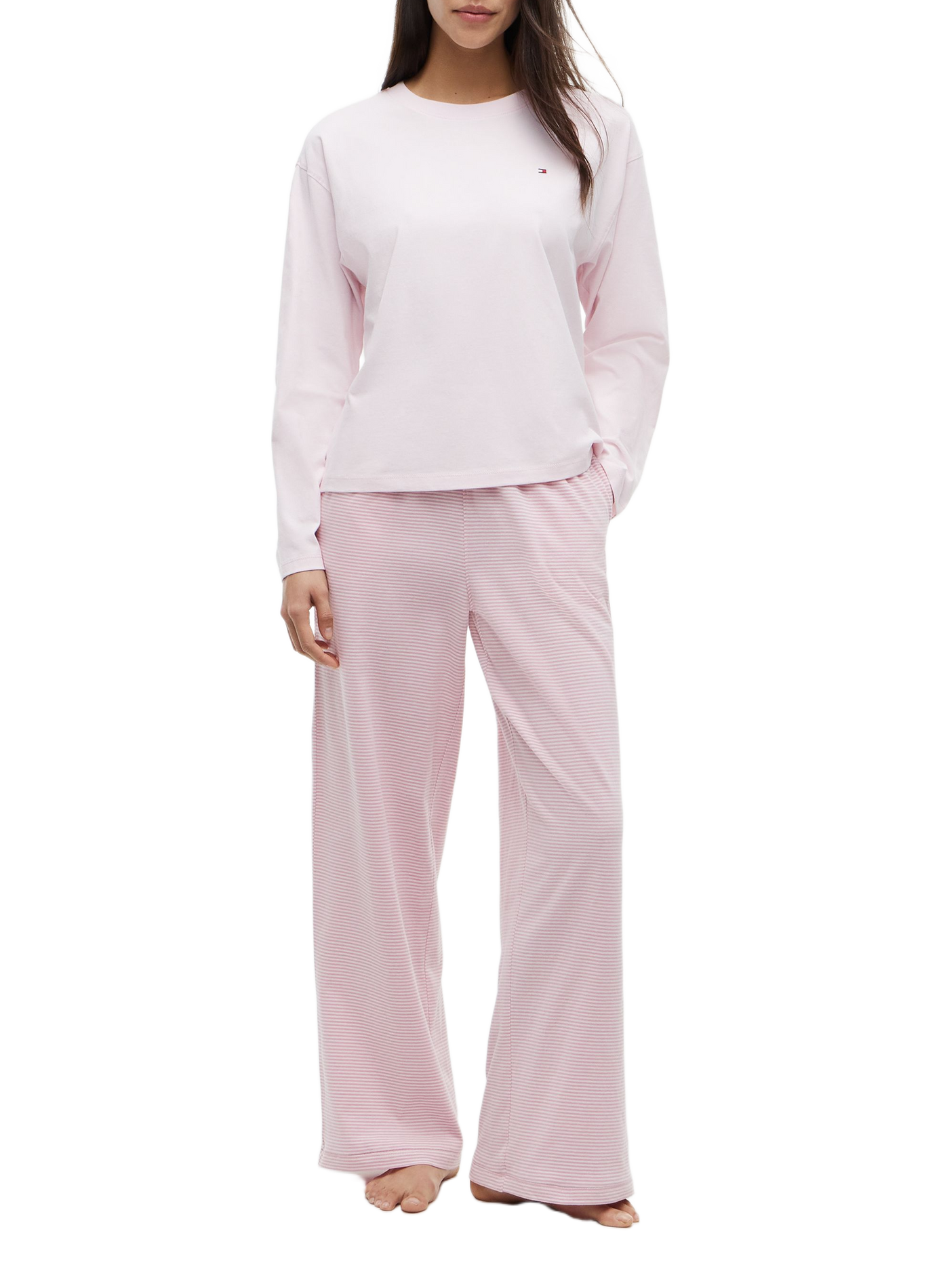 Long cotton pajamas TOMMY HILFIGER Pink