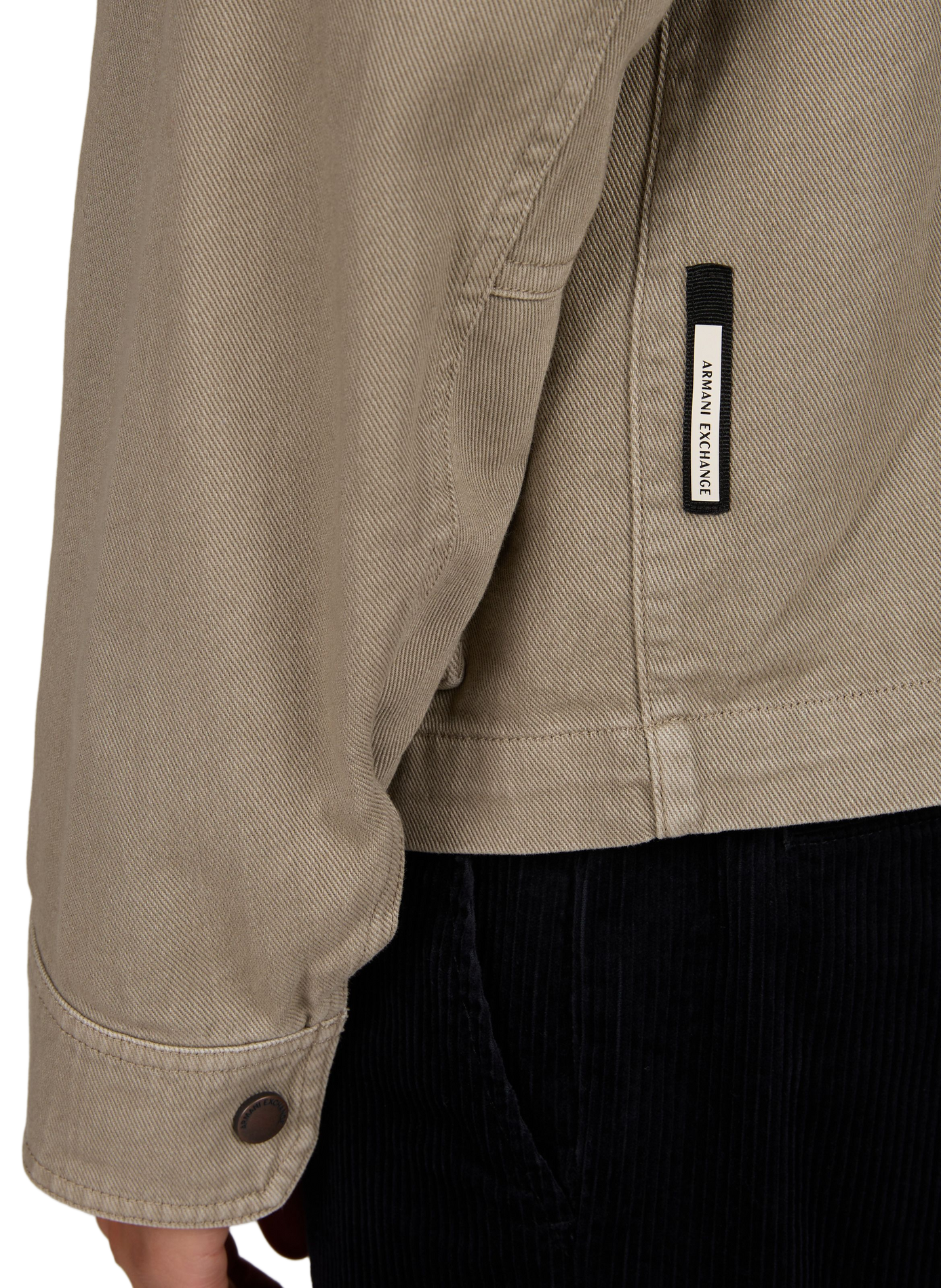 Oversized katoenen jas ARMANI EXCHANGE Beige