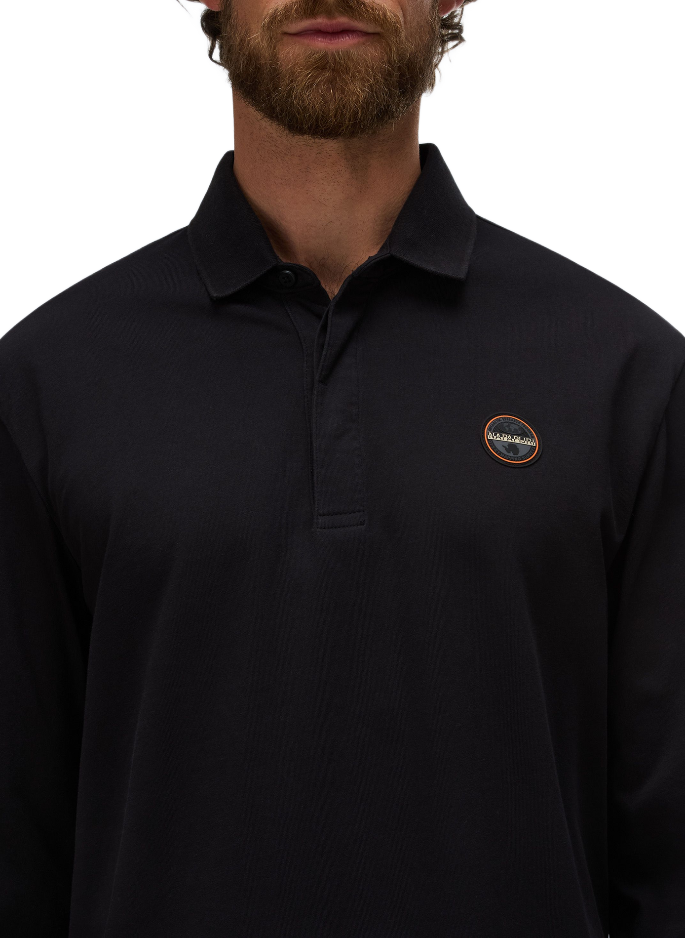 Polo droit manches longues uni NAPAPIJRI Noir