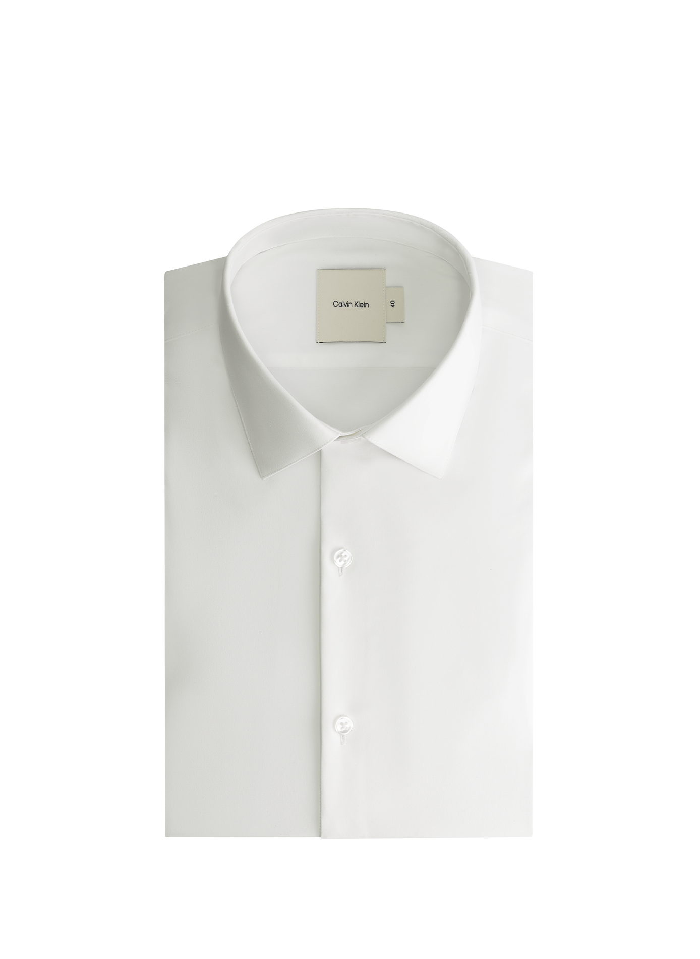 Slim-fit katoenen overhemd CALVIN KLEIN Wit