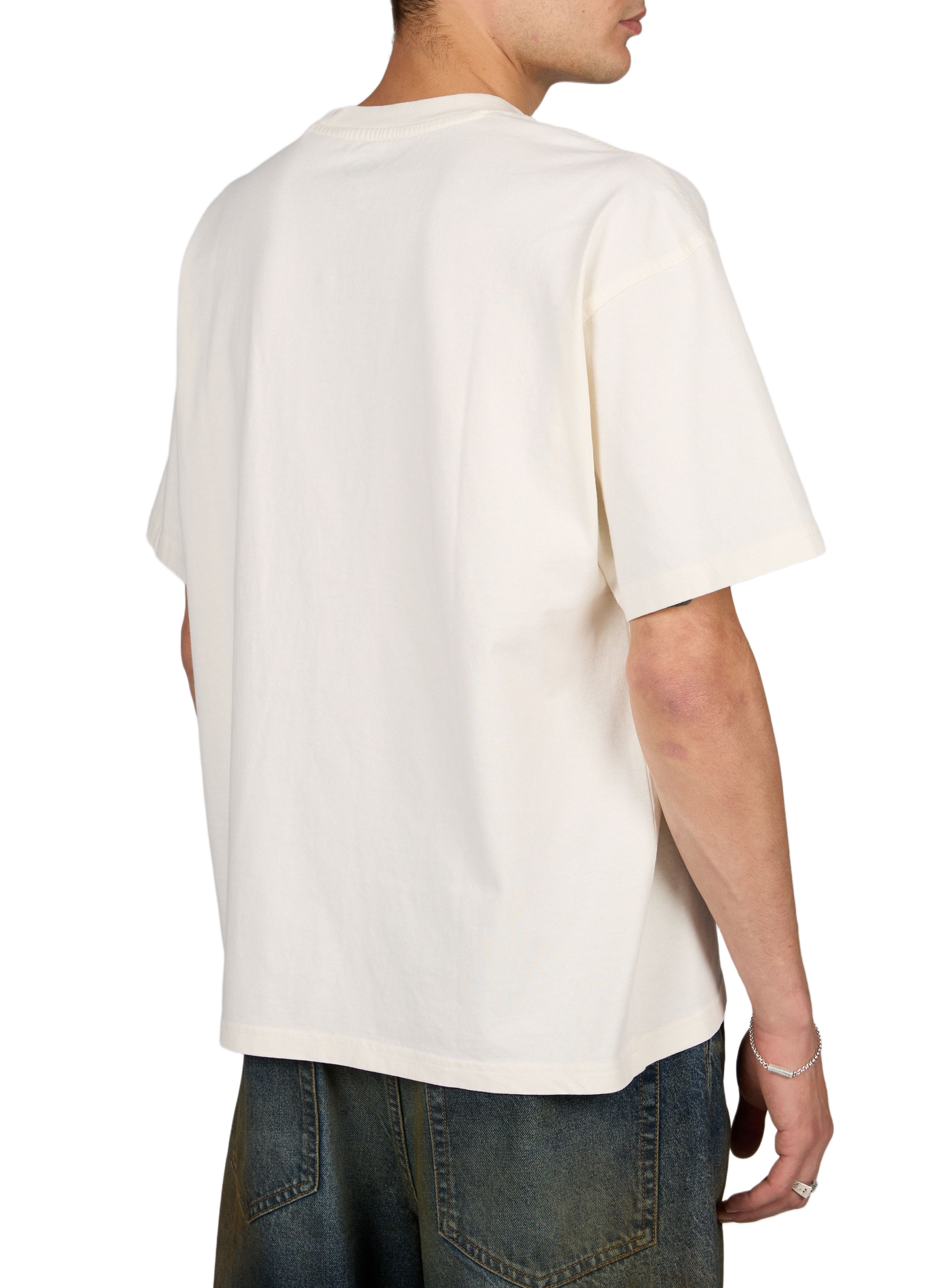 Tee-shirt droit col rond en coton DICKIES Blanc