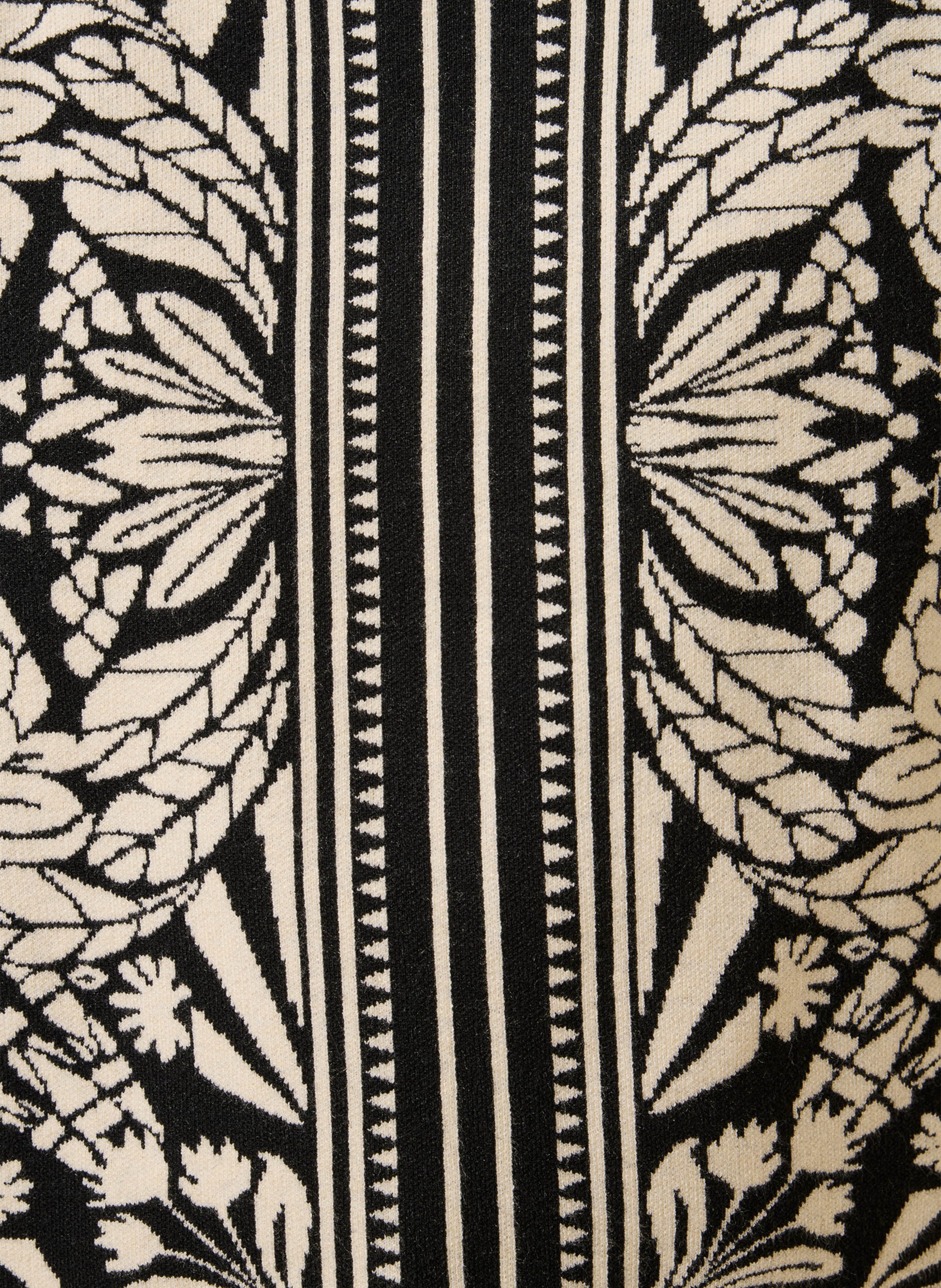 Oversized trui met print LA FEE MARABOUTEE Zwart