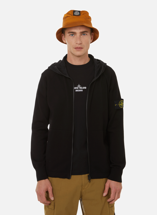 STONE ISLAND zipped hoodie