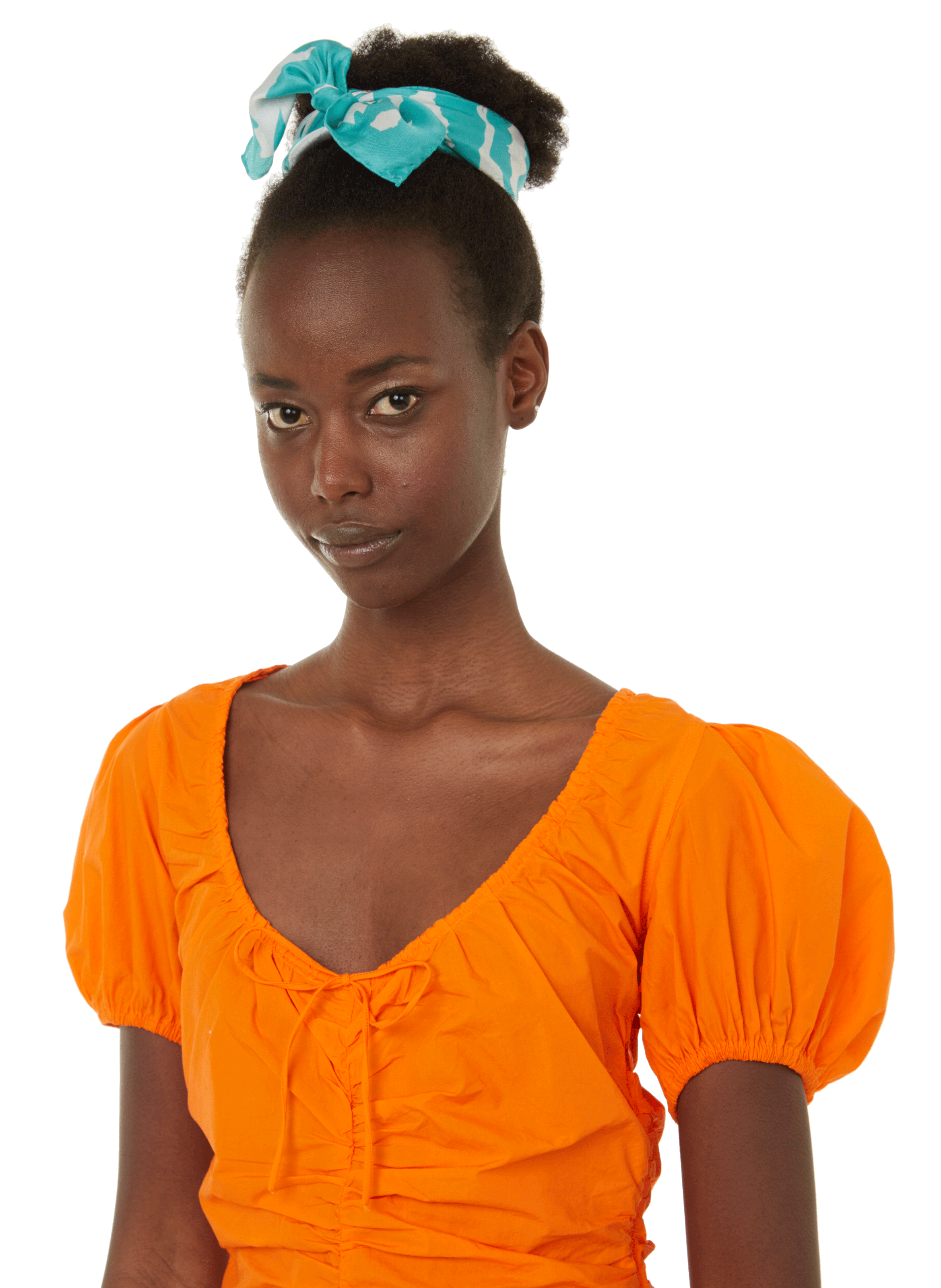 Carré de soie Zèbre SAISON 1865 Bleu