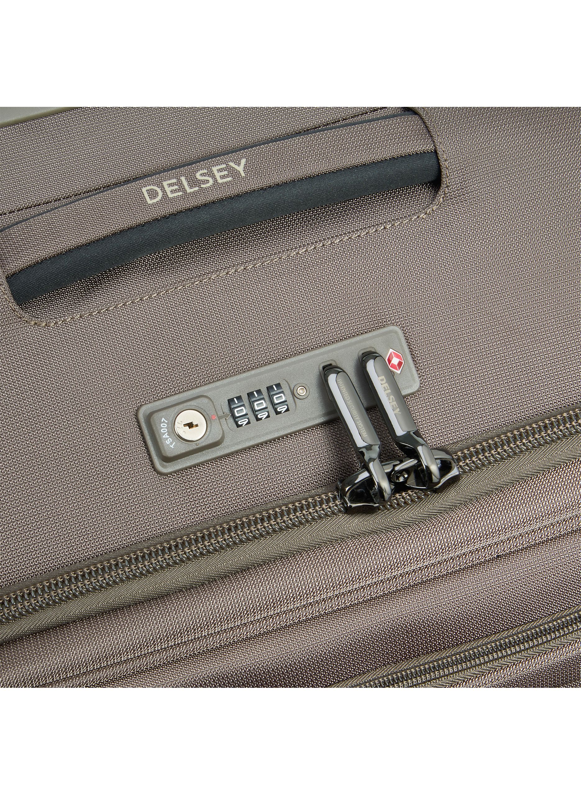 Valise cabine souple taille s - helium dlx DELSEY PARIS Marron