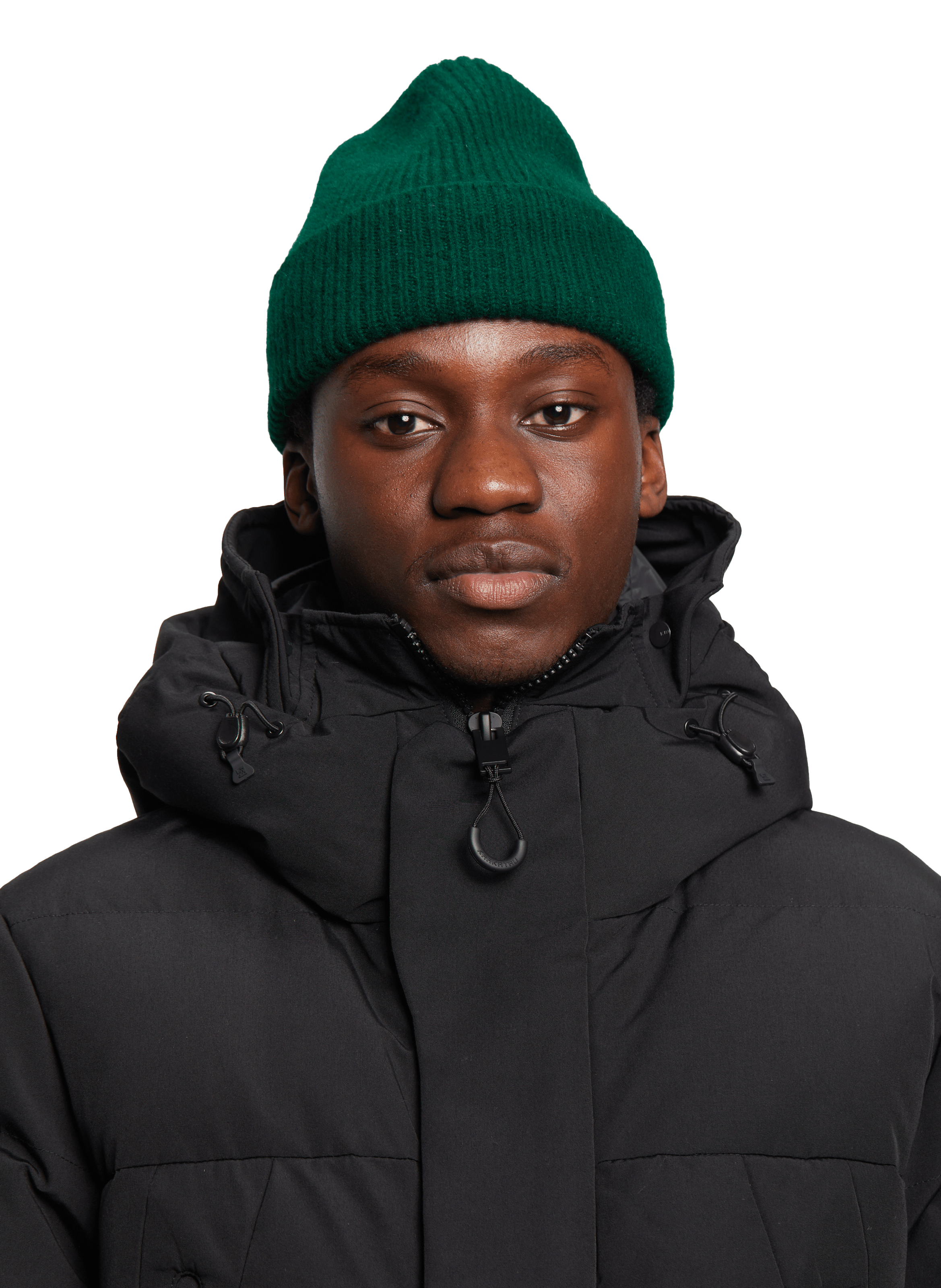 Beanie en laine et angora MACKIE Vert