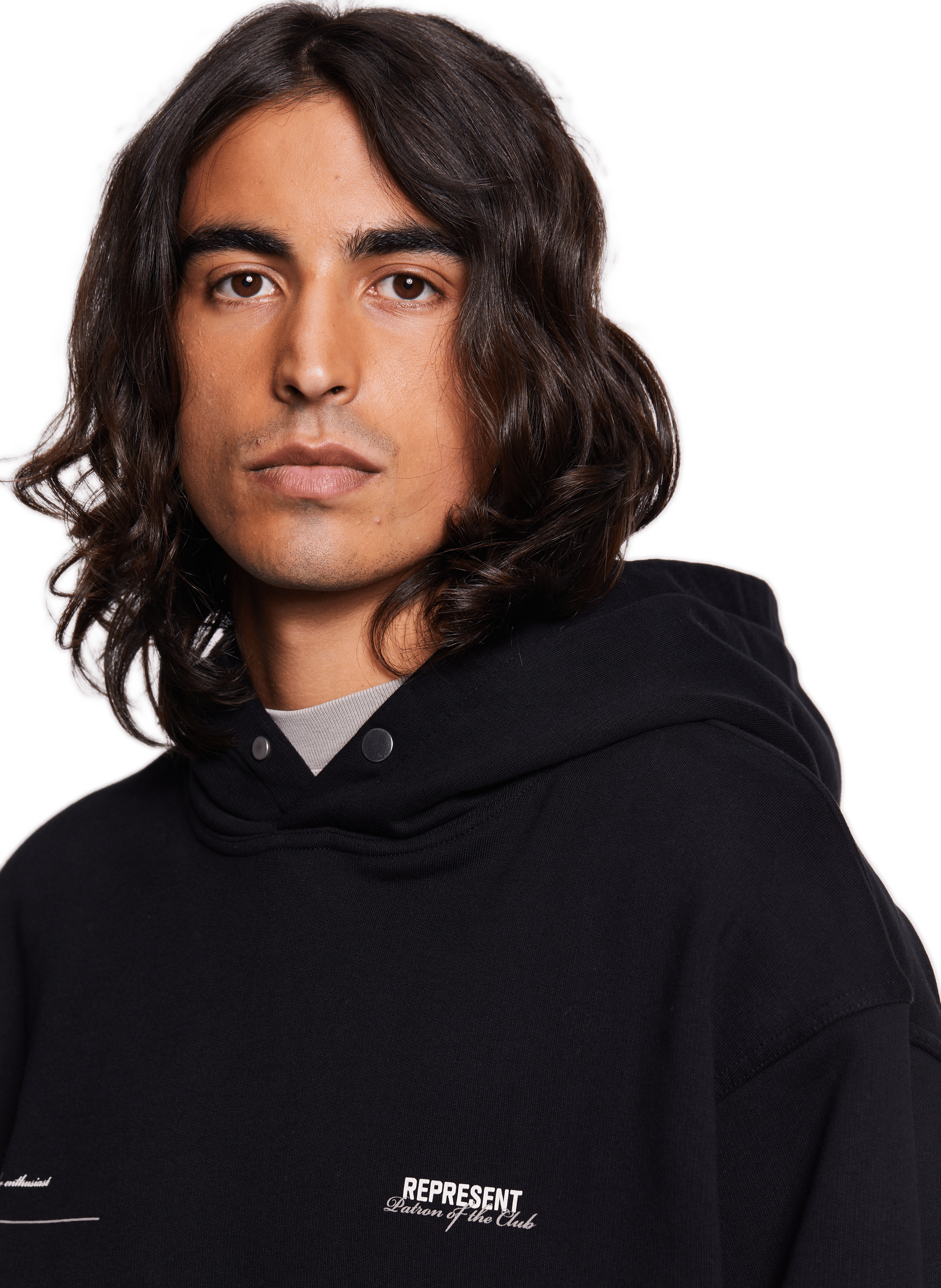 Hoodie à capuche en coton  REPRESENT Noir