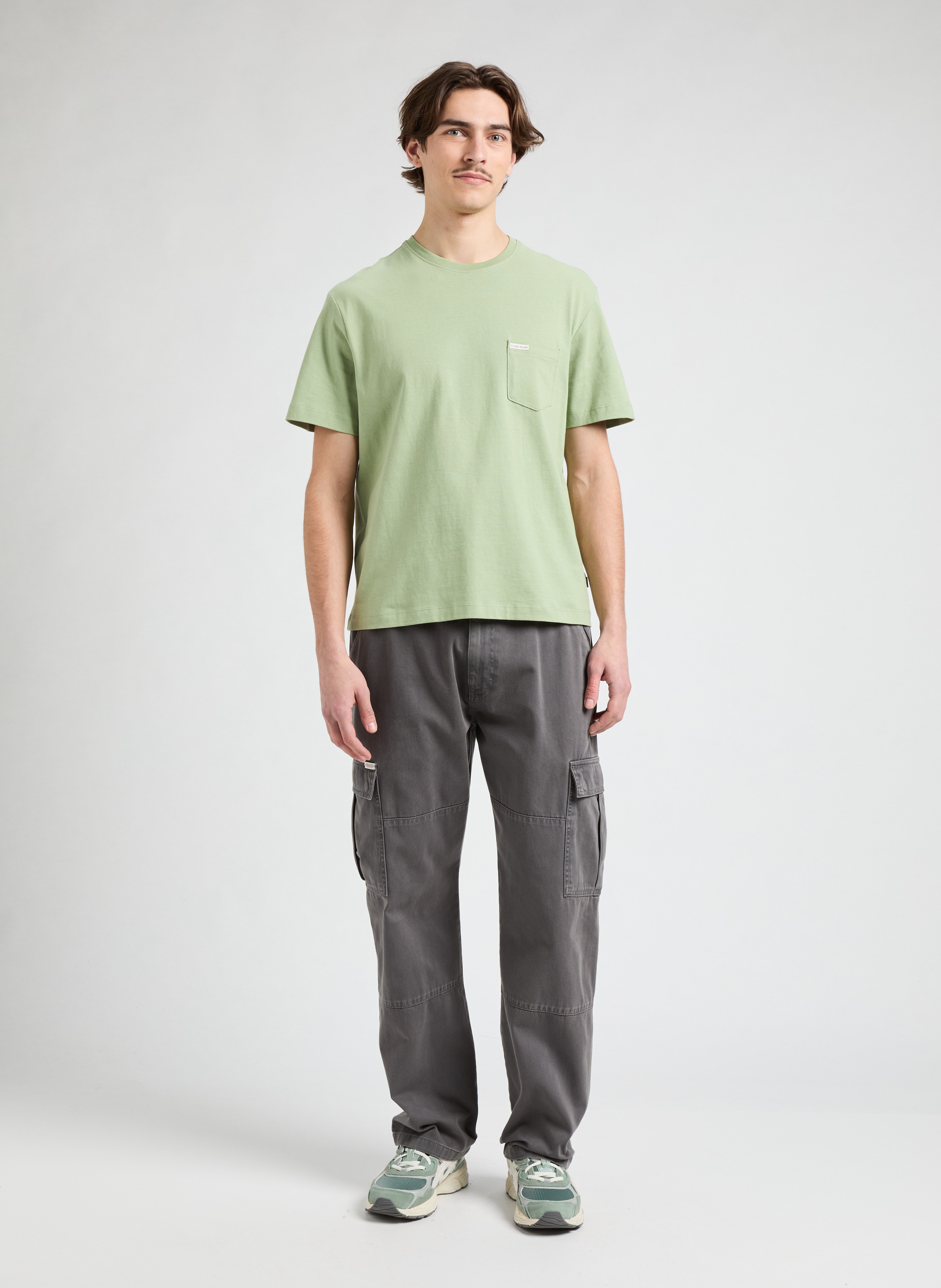 Cotton T-shirt GUESS Green