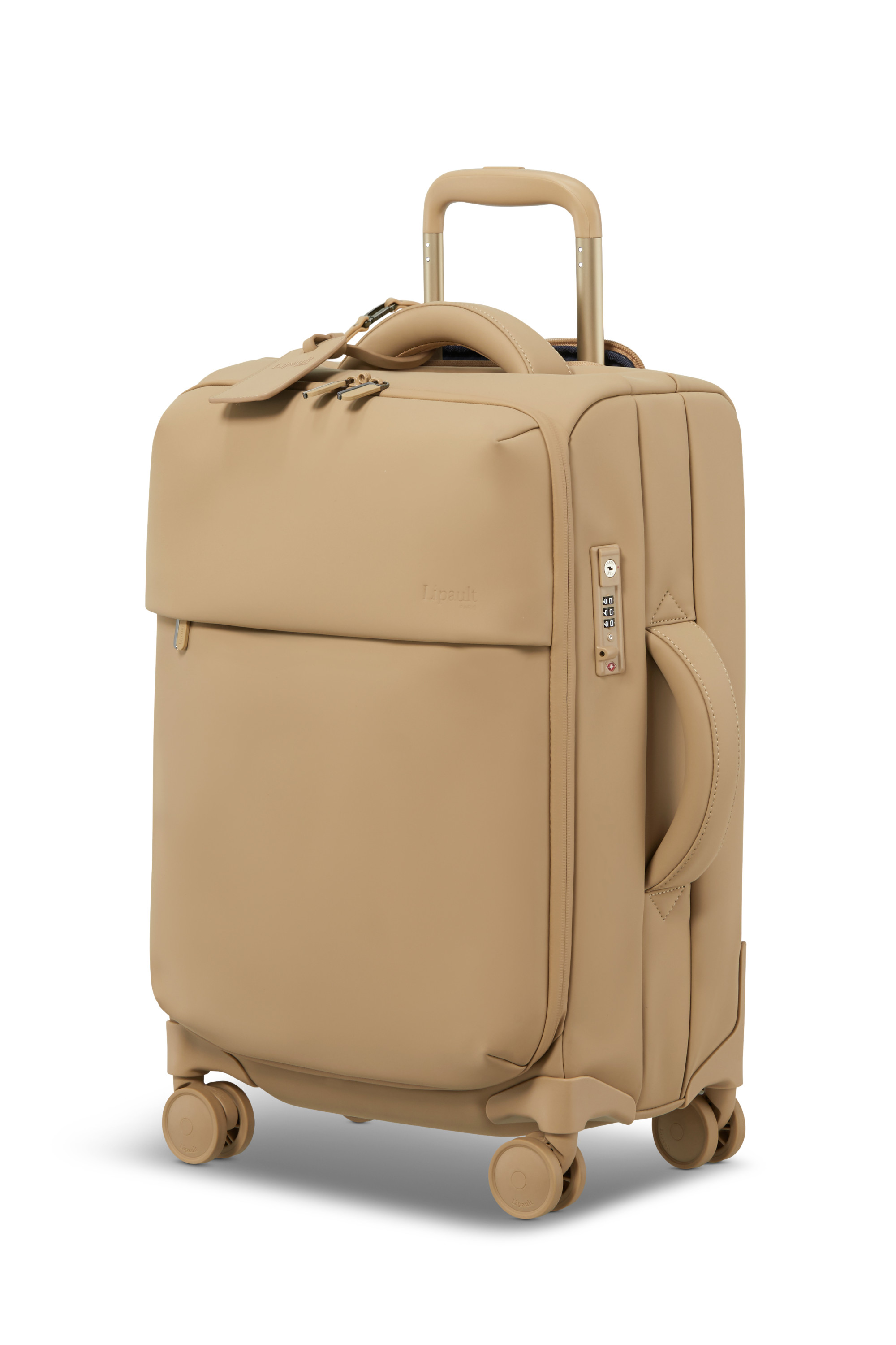 Lost in berlin valise 4 roues taille s LIPAULT PARIS Beige