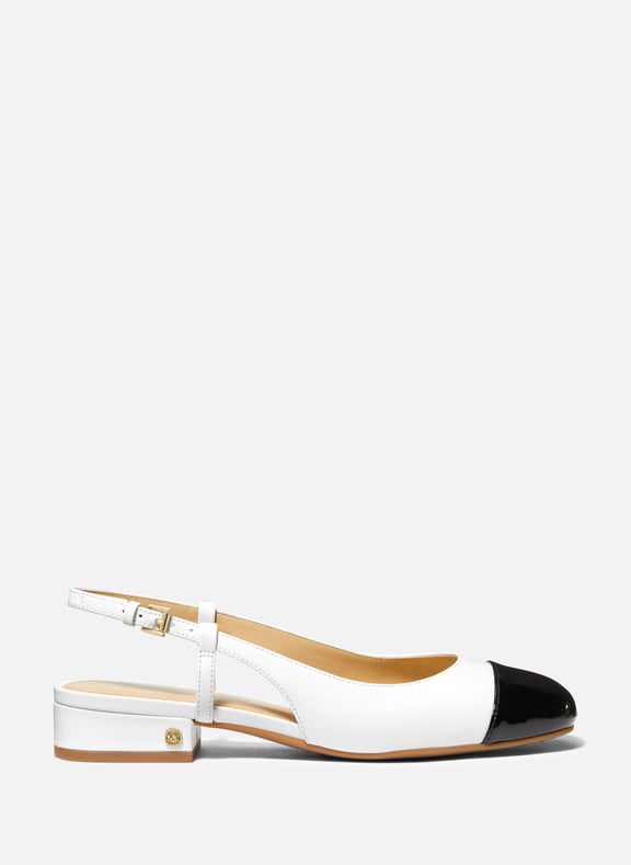 Leather slingbacks White by MICHAEL KORS MICHAEL KORS Leather slingbacks White
