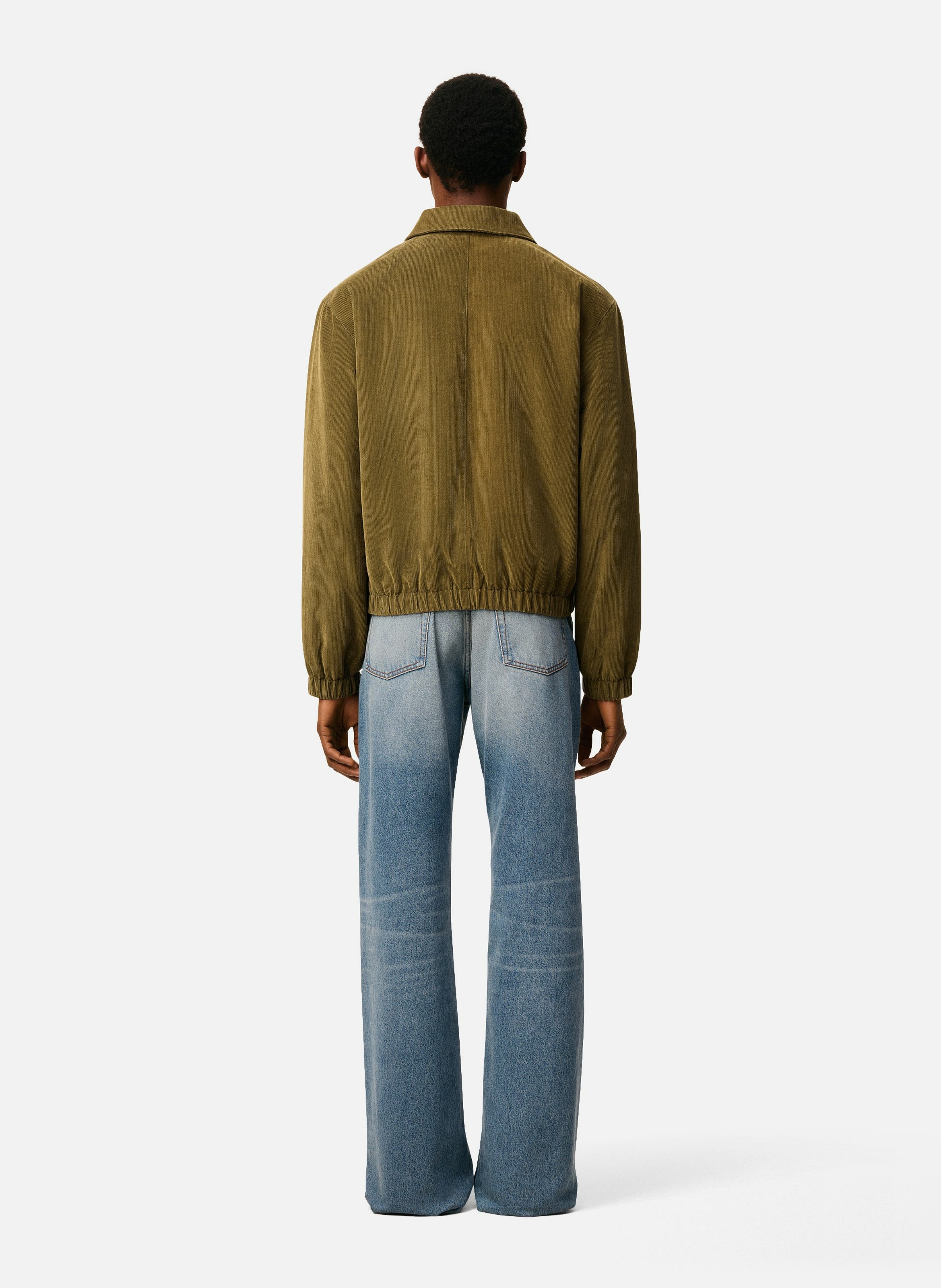 Blouson zippé ami de coeur en coton AMI PARIS Vert