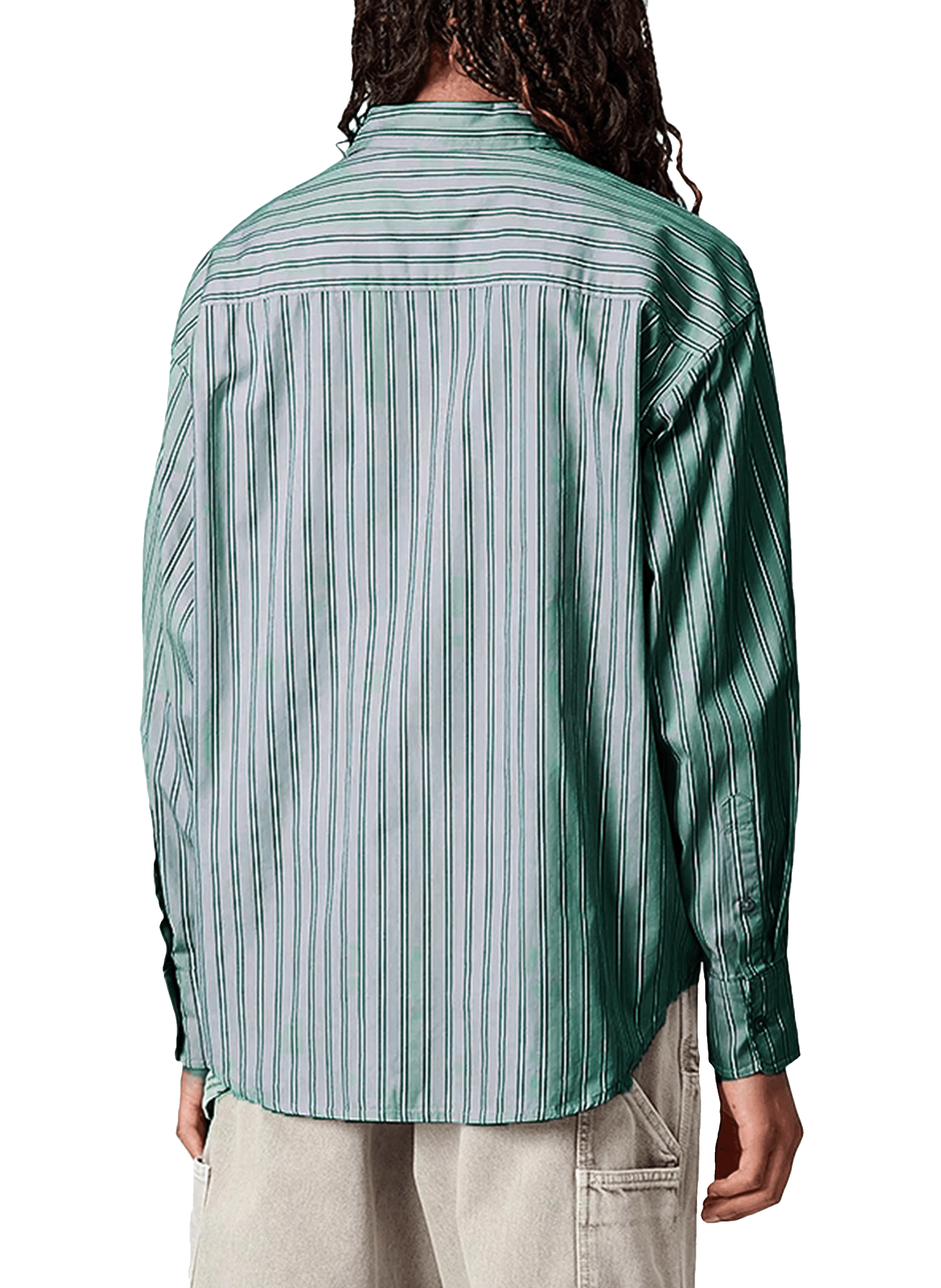 Striped shirt L/S Grimsby CARHARTT WIP Green