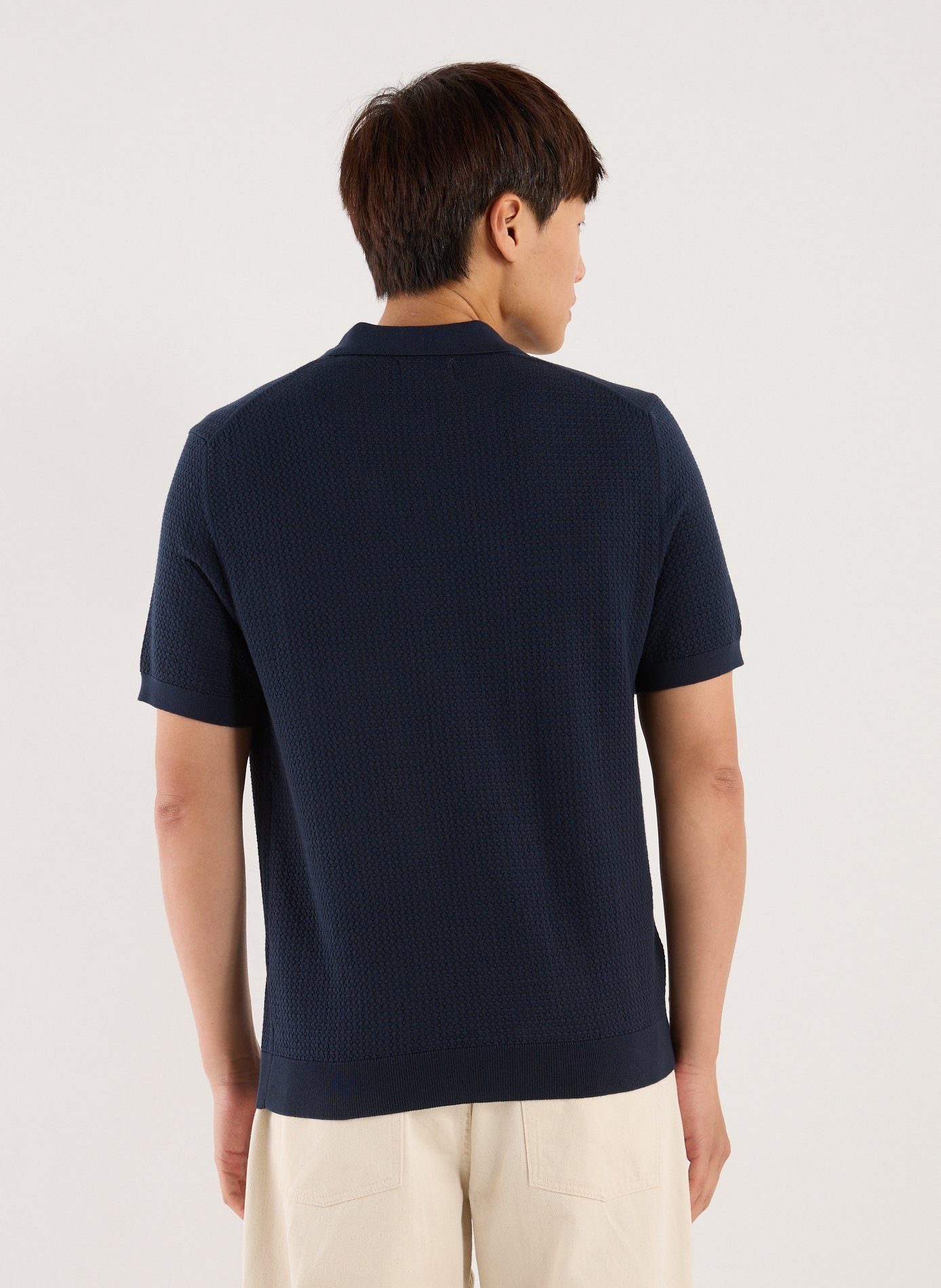 Pull texturé en coton GANT Bleu