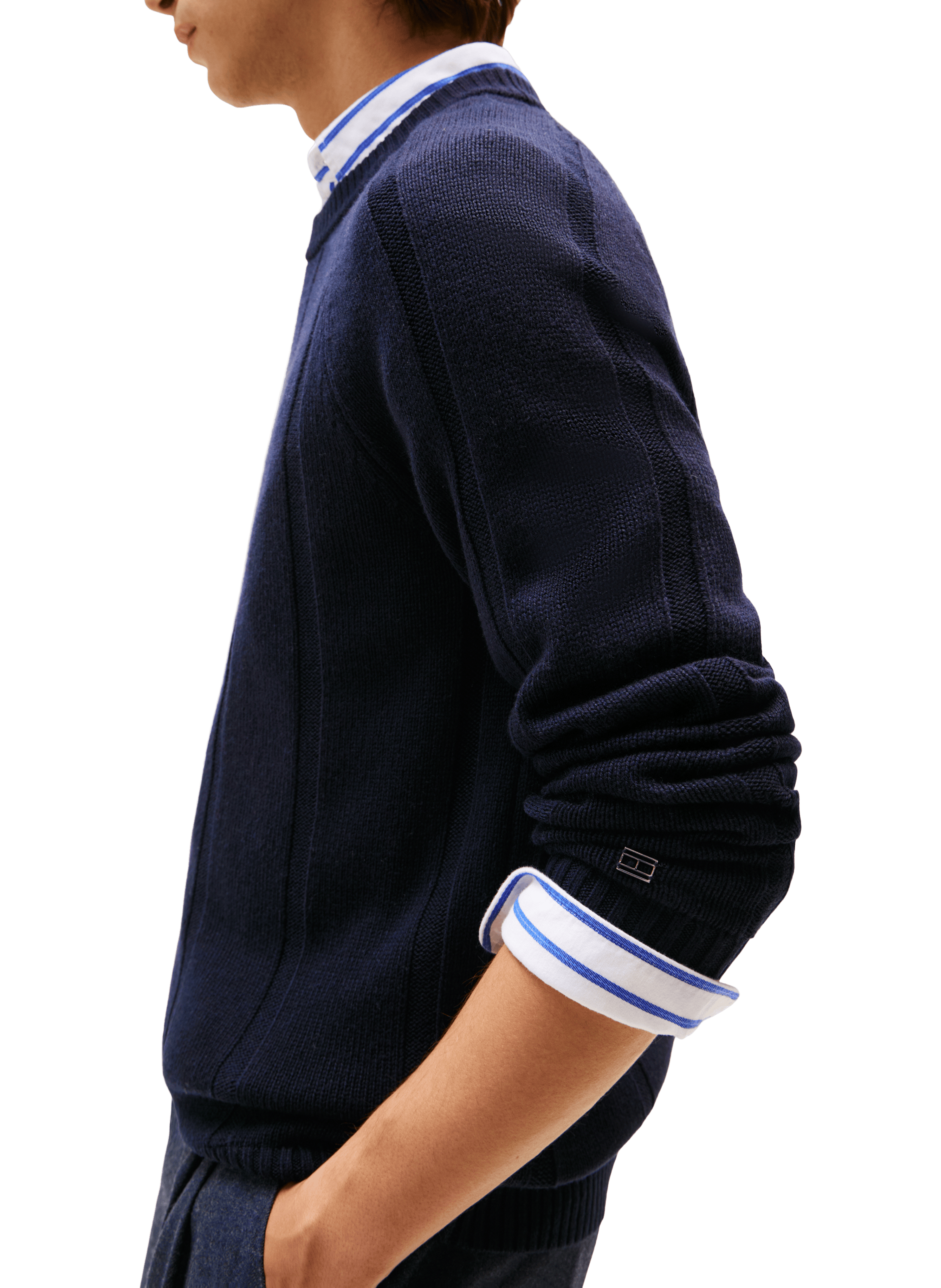  Round-neck wool jumper TOMMY HILFIGER Blue