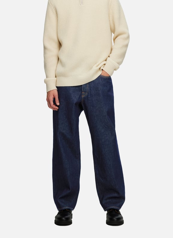 Jean large en coton biologique Bleu by SELECTED SELECTED Jean large en coton biologique Bleu