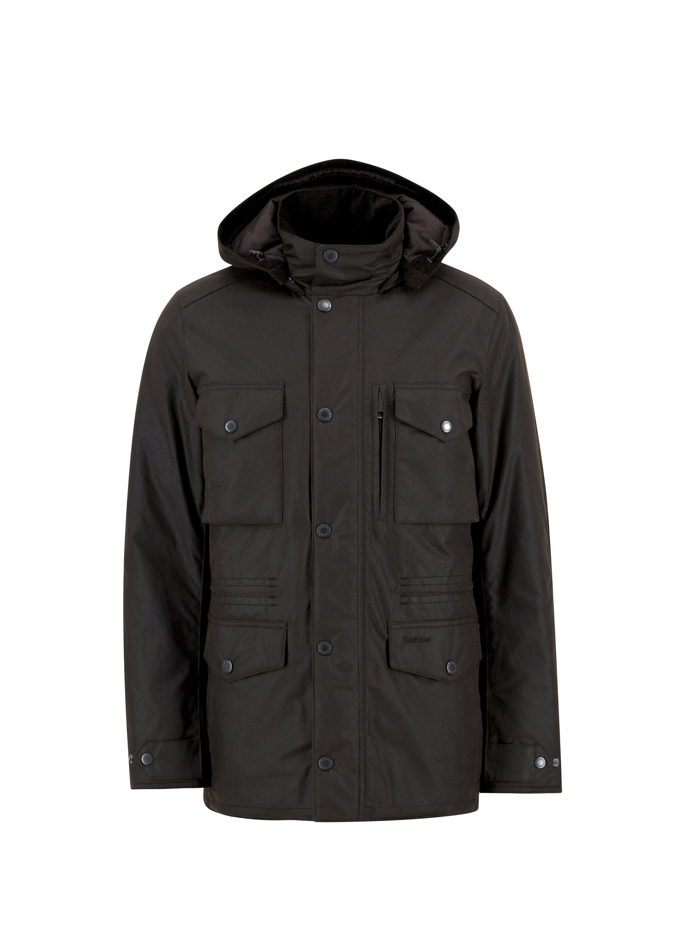 Parka mi-longue à capuche en coton BARBOUR Multicolore