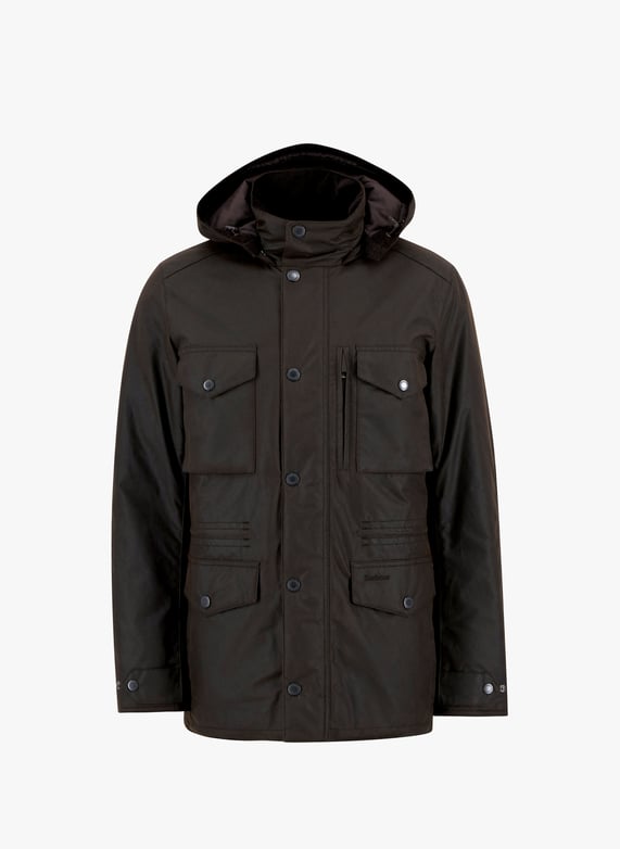 Mid-length hooded cotton parka | Multicolour by BARBOUR Mid-length hooded cotton parka Multicolour