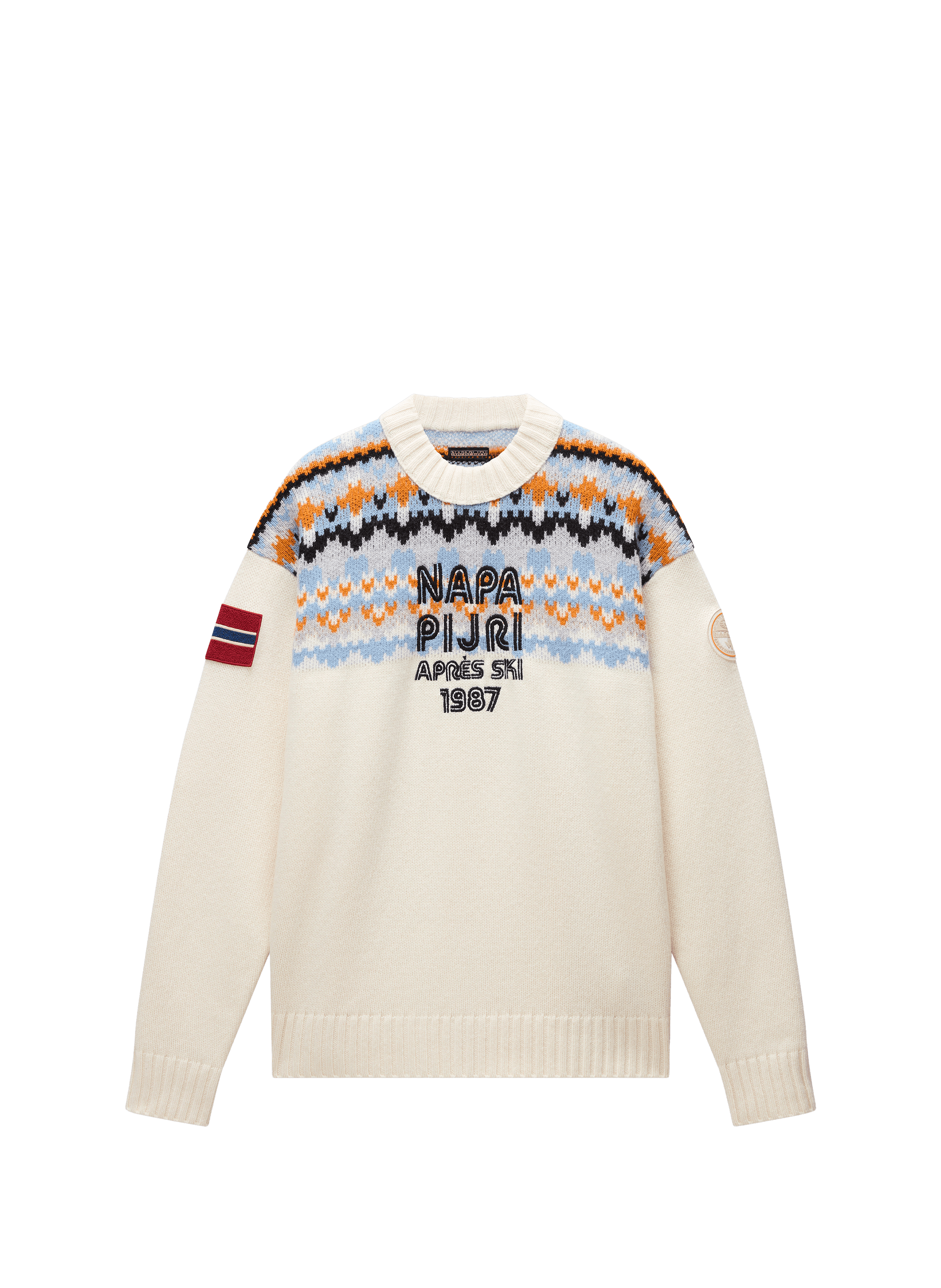 Wool-blend round-neck jumper NAPAPIJRI Beige