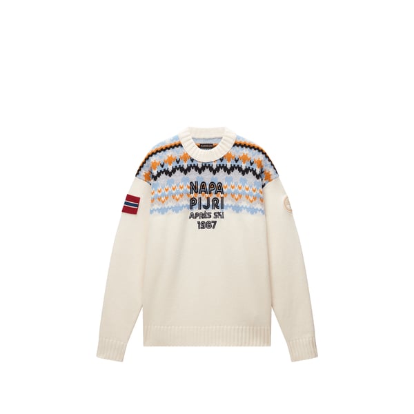 Pull col rond en laine mélangée