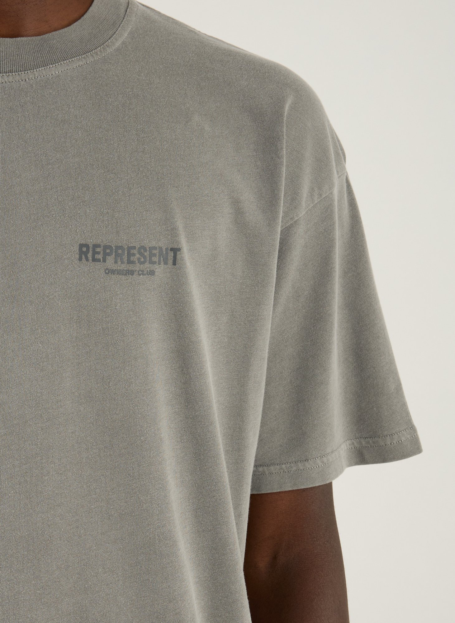 Classic Cotton T-Shirt REPRESENT Grey