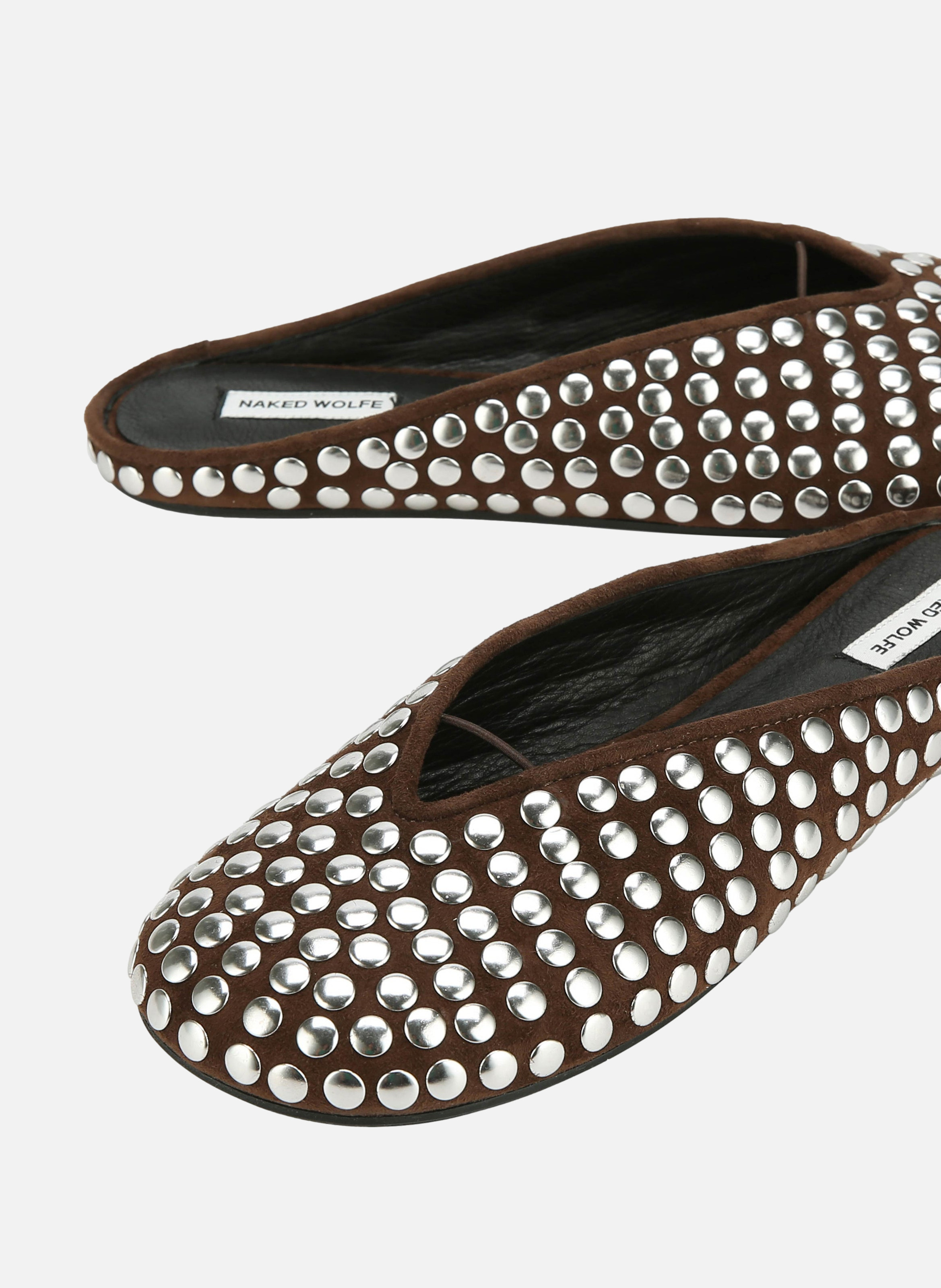 Mules pippa NAKED WOLFE Marron