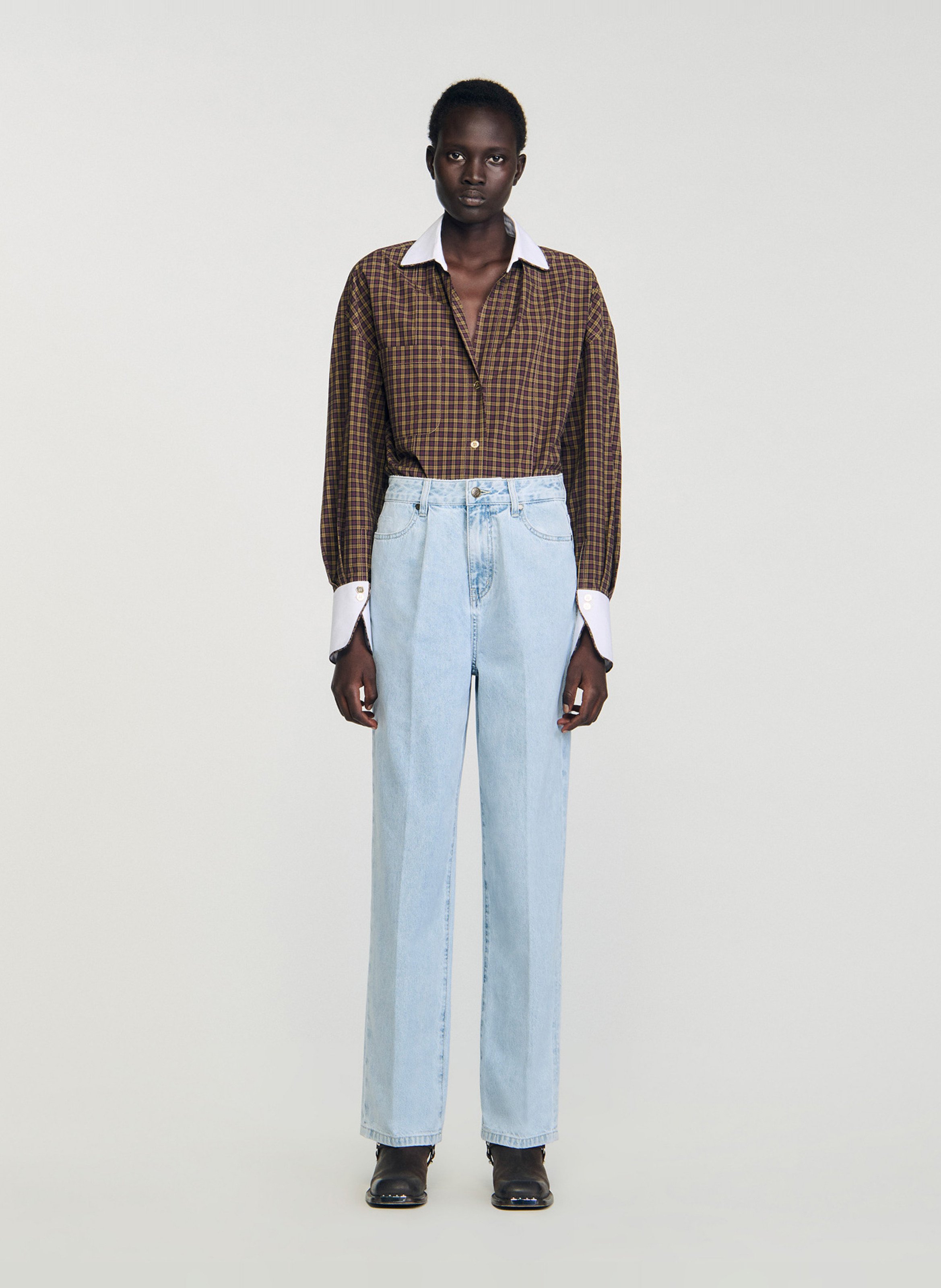 Jean droit SANDRO Bleu