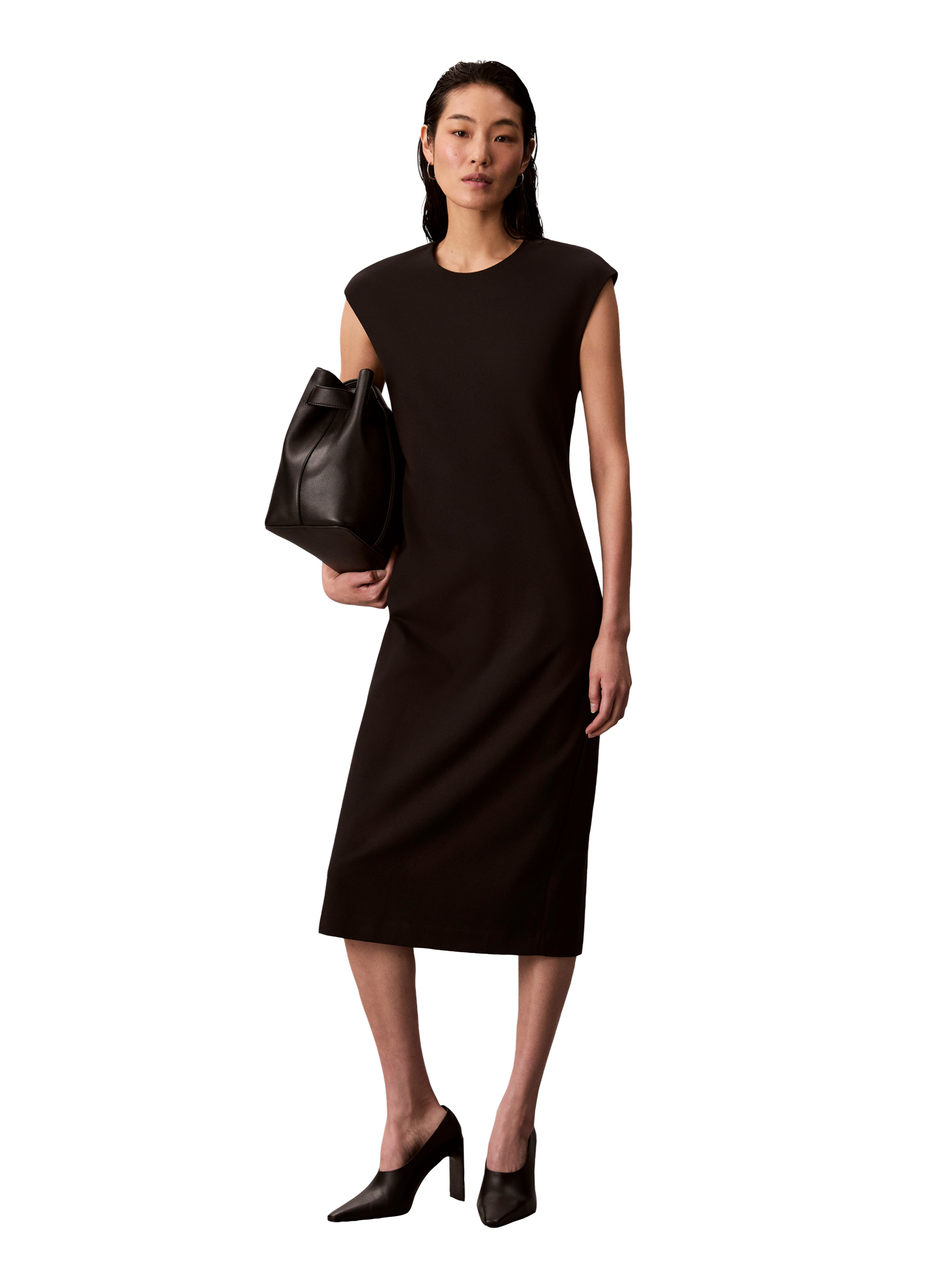 Robe midi CALVIN KLEIN Noir