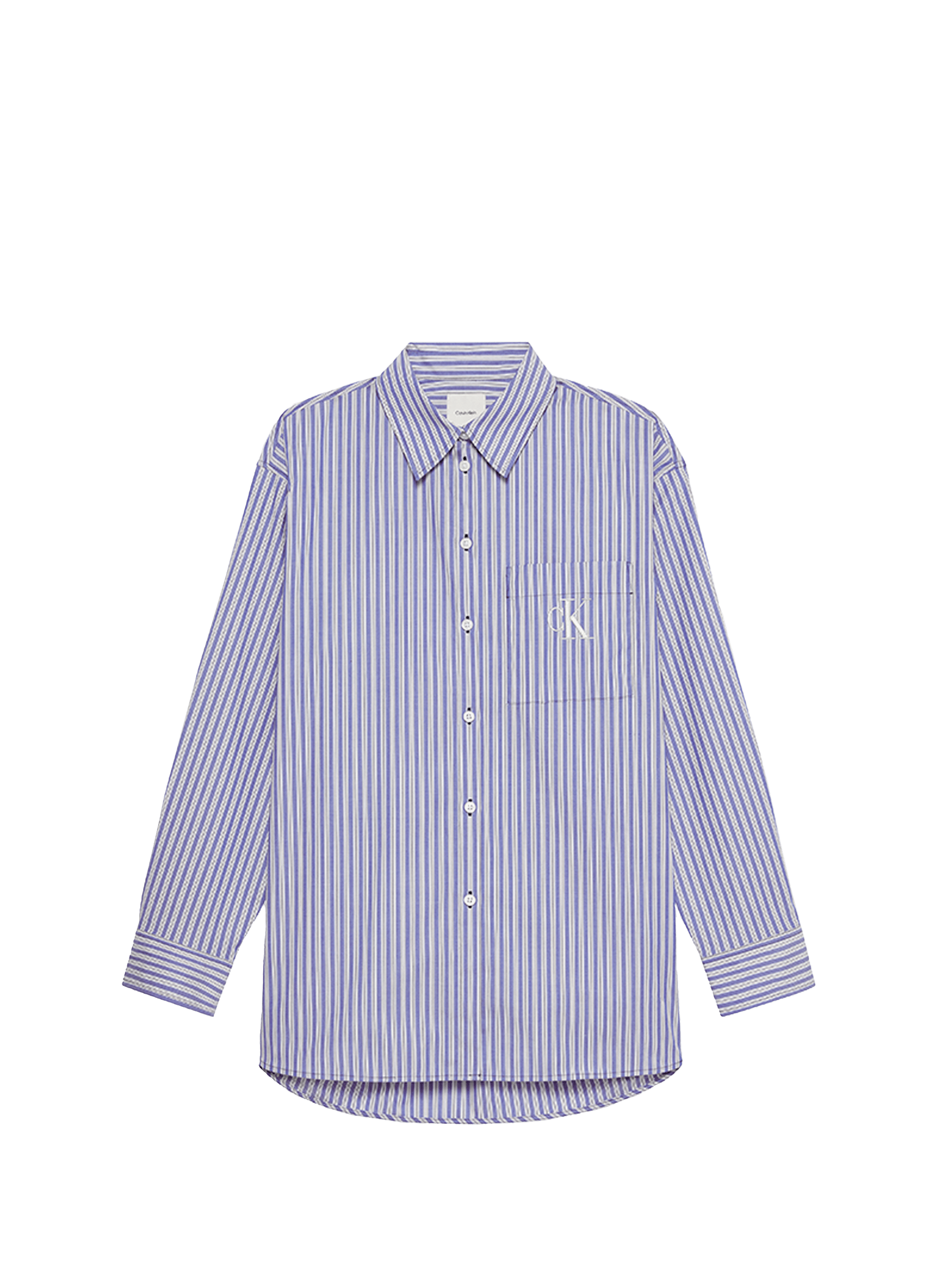 Striped cotton poplin shirt CALVIN KLEIN Multicolour